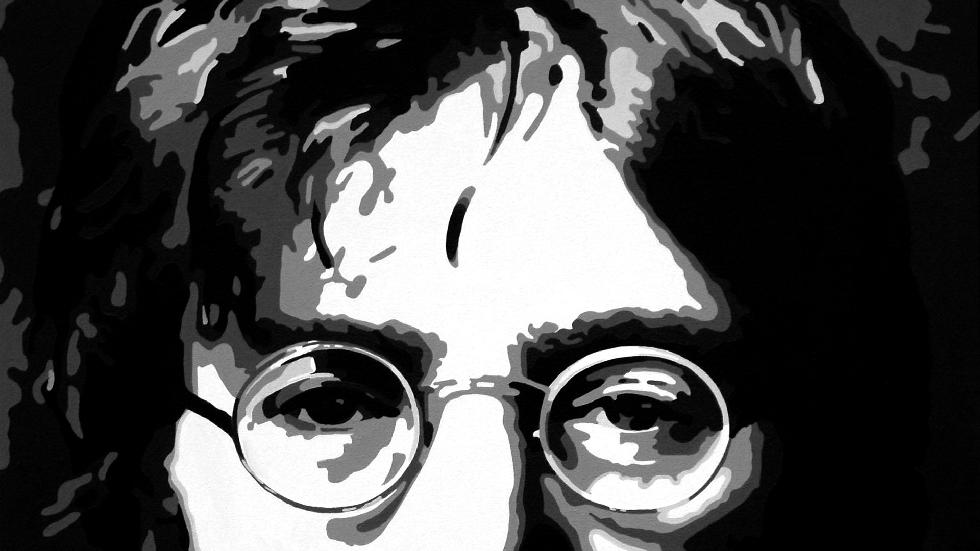 Beatles john lennon vector abstract groups bands glasses classic face eyes people wallpaper 27142 WallpaperUP