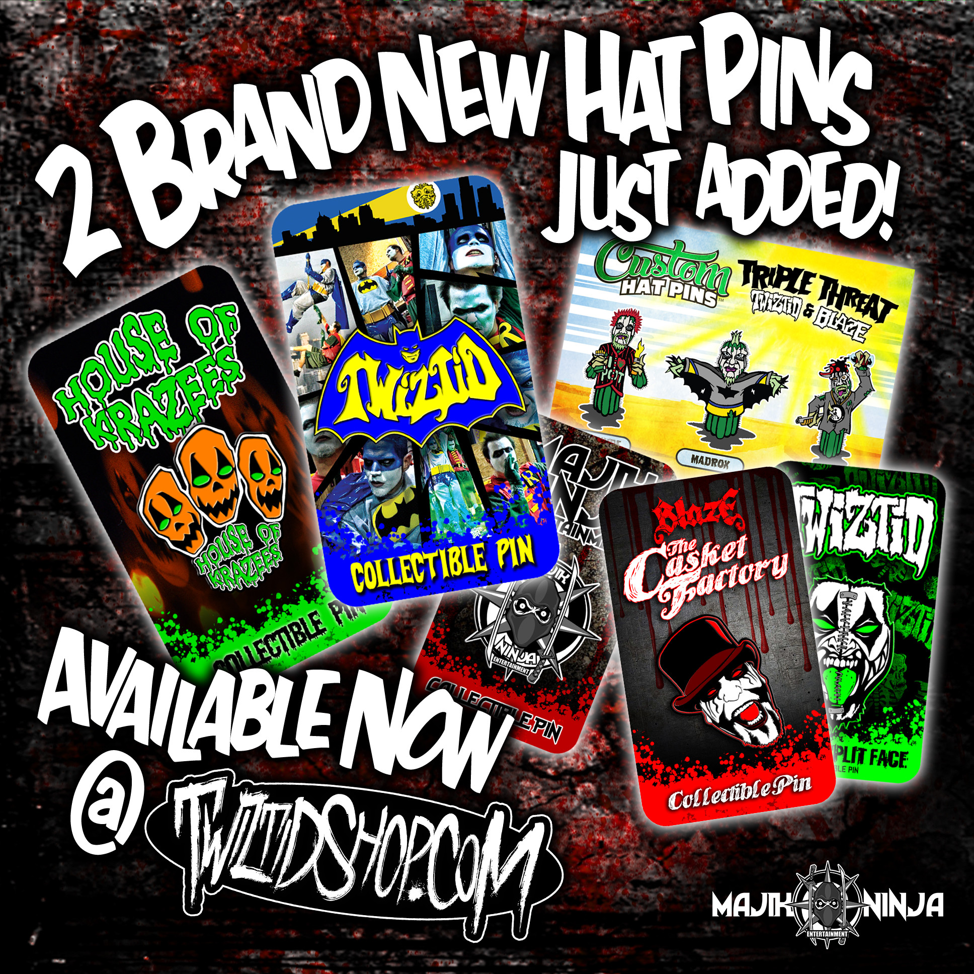 Twiztid Shop Releases New Hat Pins, Ladies Gear and More