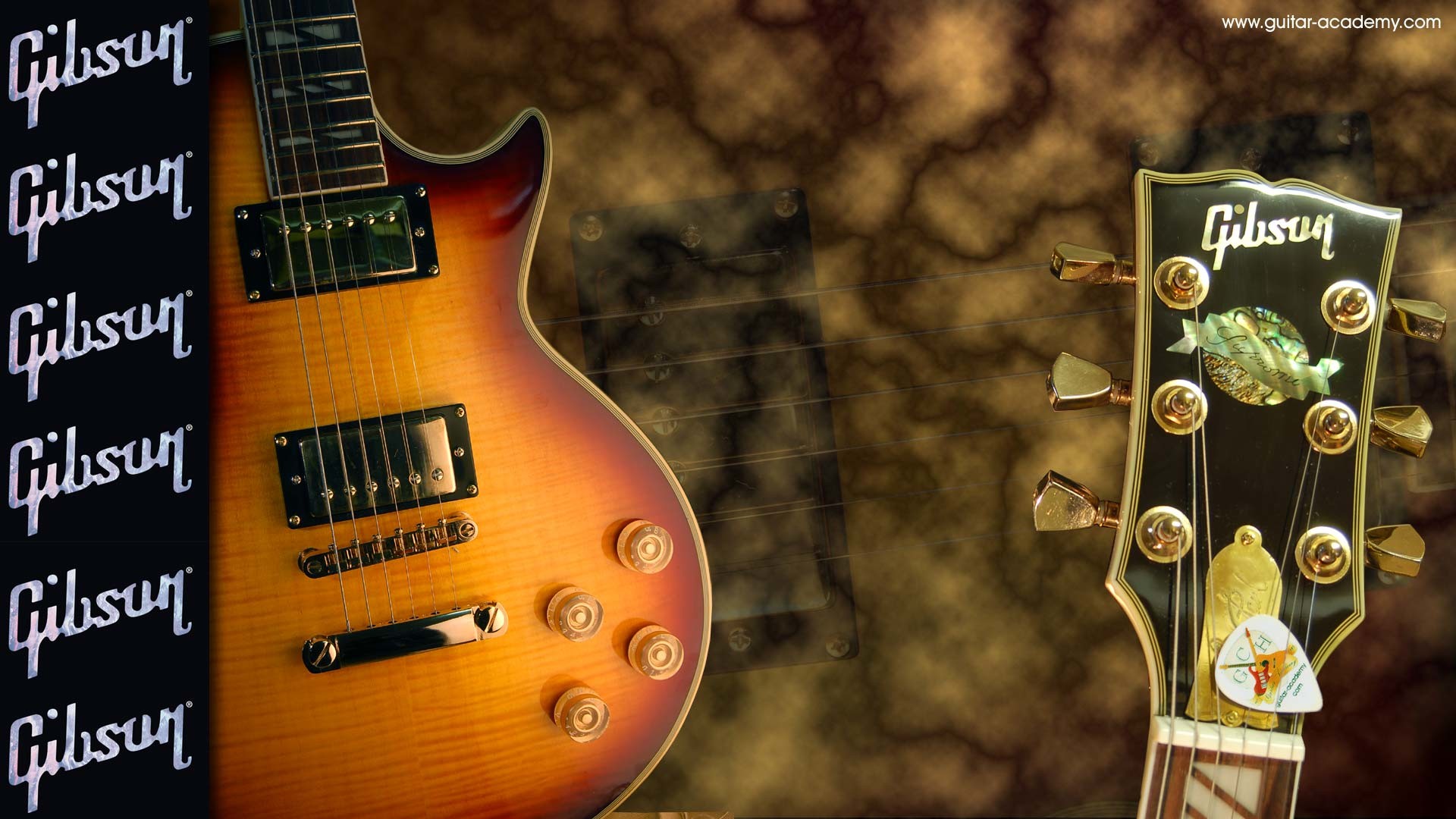 Guitar wallpaper, Gibson Les Paul supreme guitar