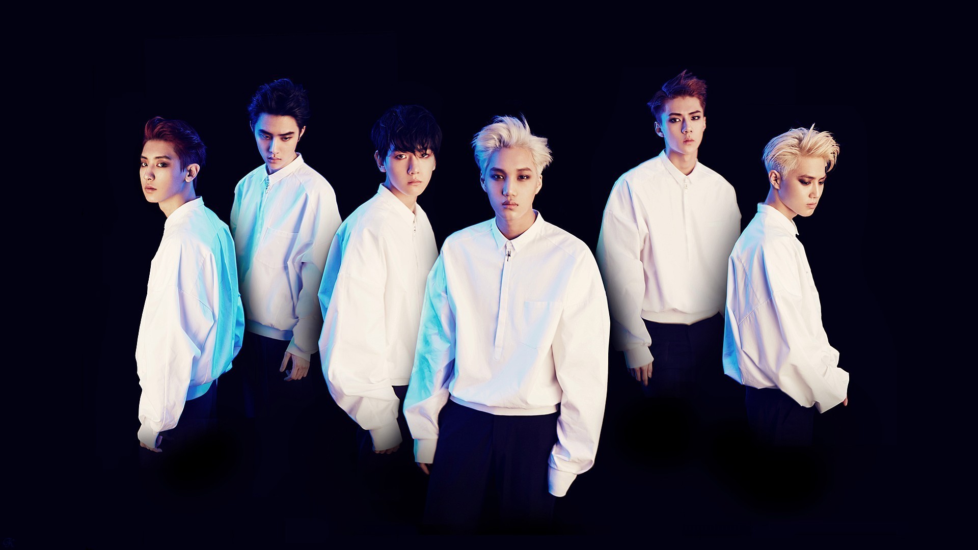 Teaser images for K pop group EXOs 2014 comeback mini album. The title track has been revealed as Overdose. Click pictures for HD