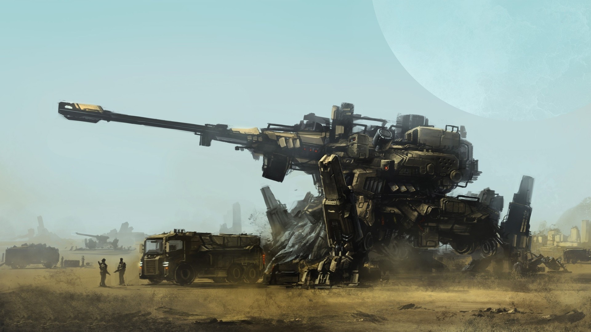 Artwork, Concept Art, War, Soldier, Futuristic, Mech Wallpapers HD / Desktop and Mobile Backgrounds