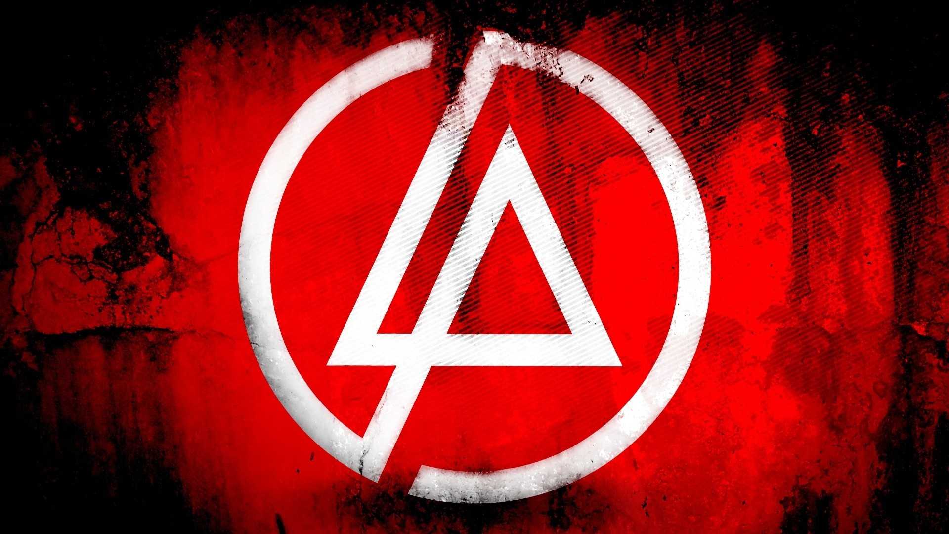 Preview wallpaper linkin park, symbol, background, triangle, circle 1920×1080