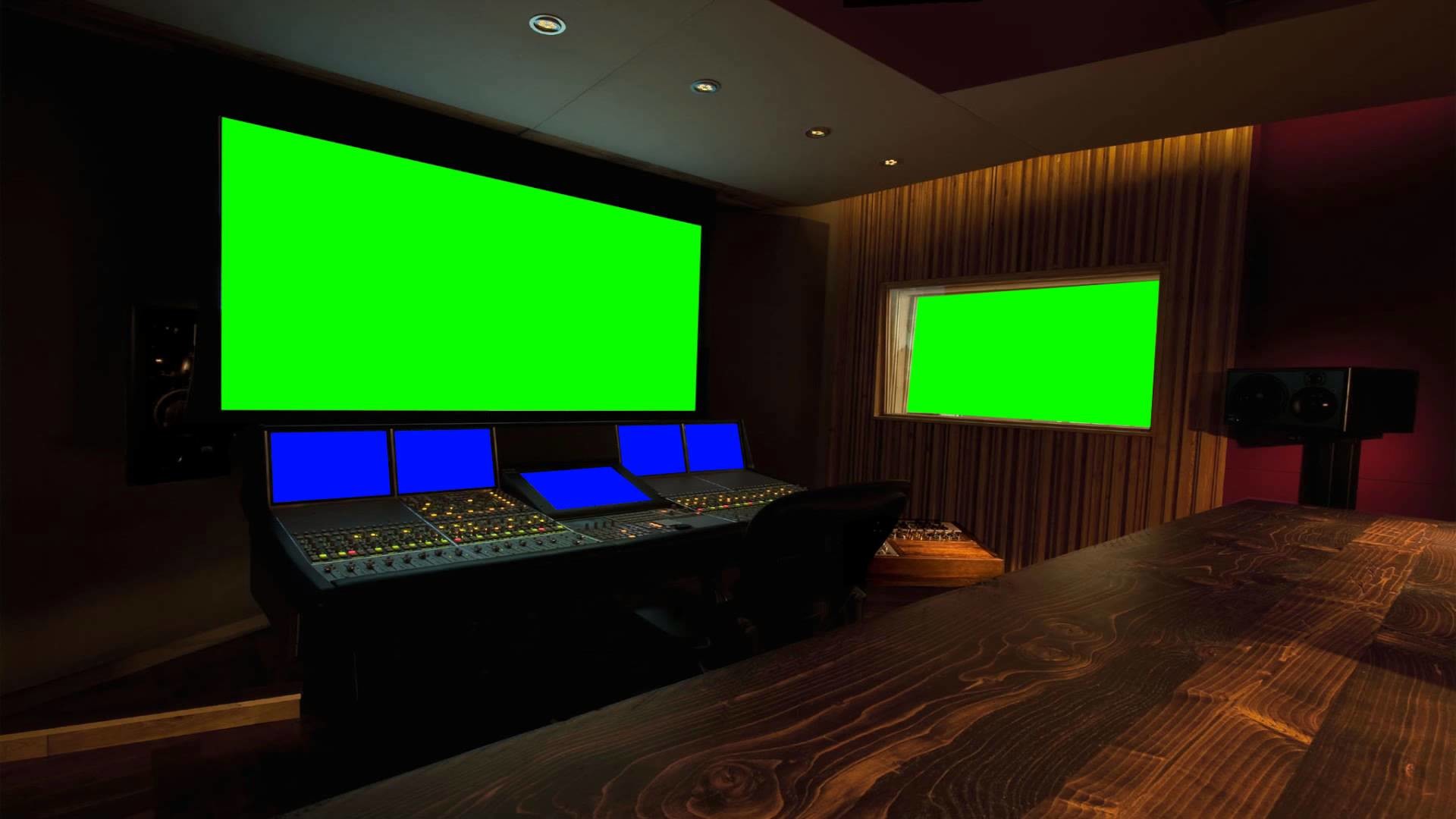 Music recording studio in green screen free stock footage FULL HD – YouTube