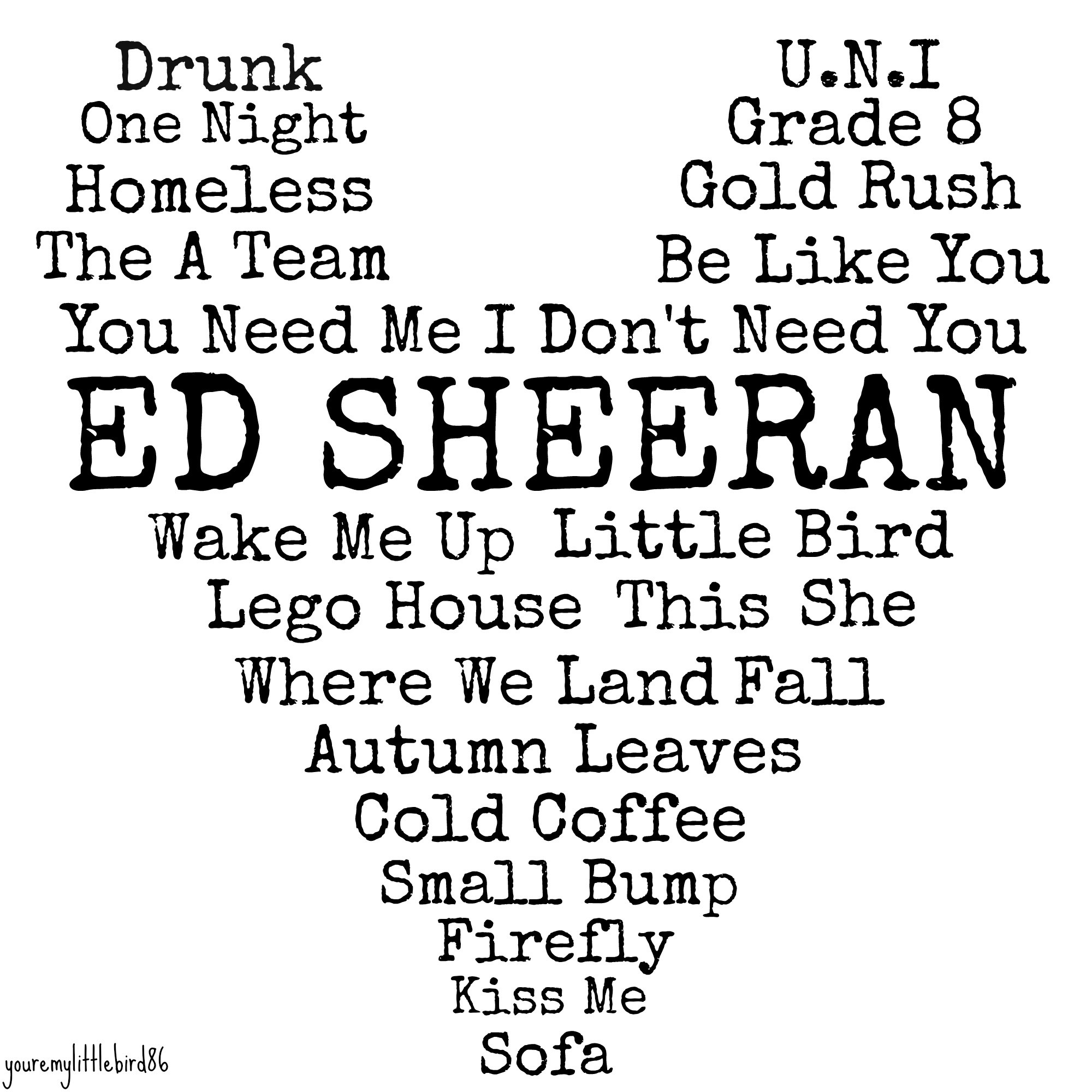 Picture ed sheeran lyrics