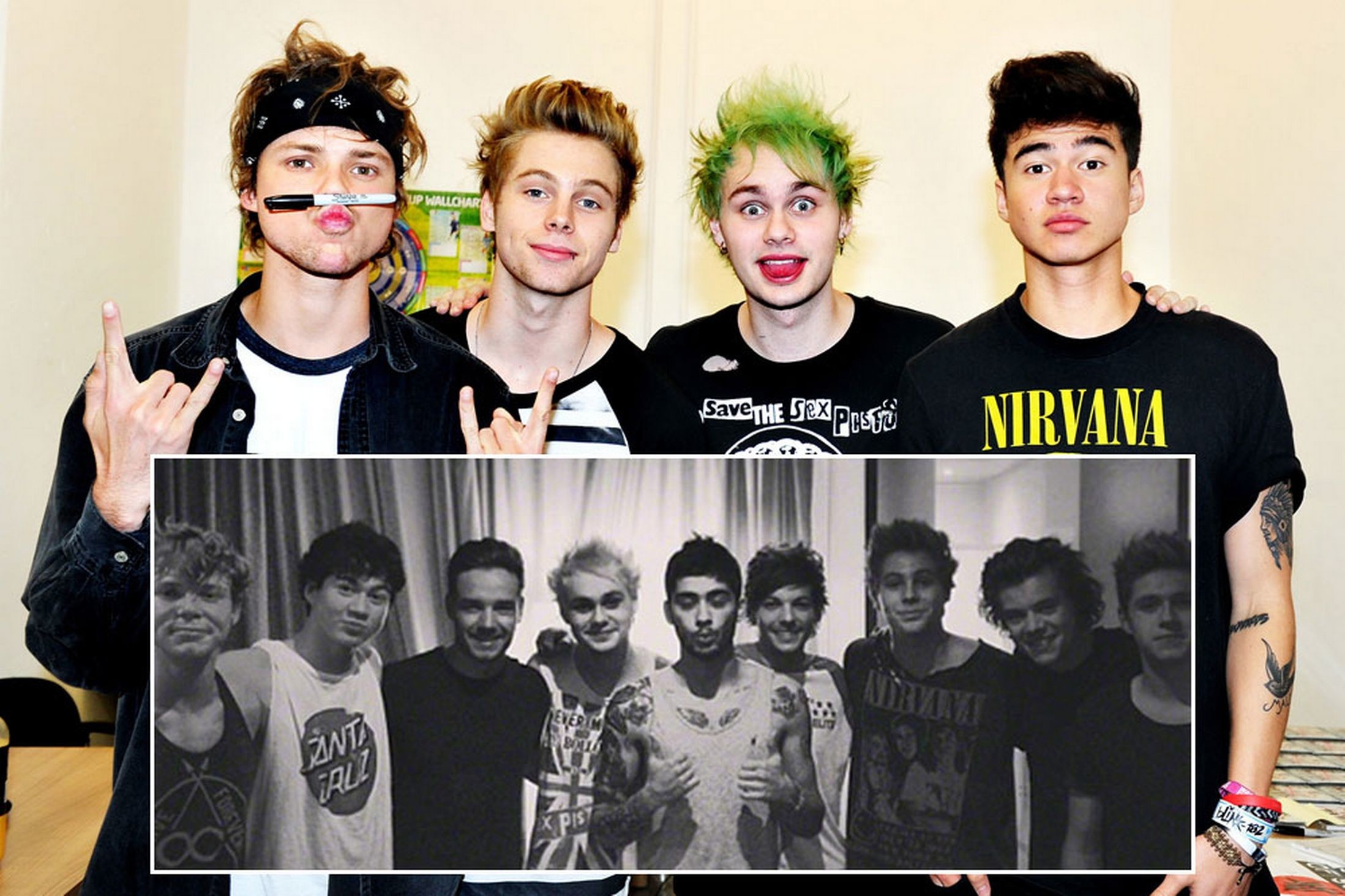 5Sos And One Direction Collage Header – All The Gallery You Need