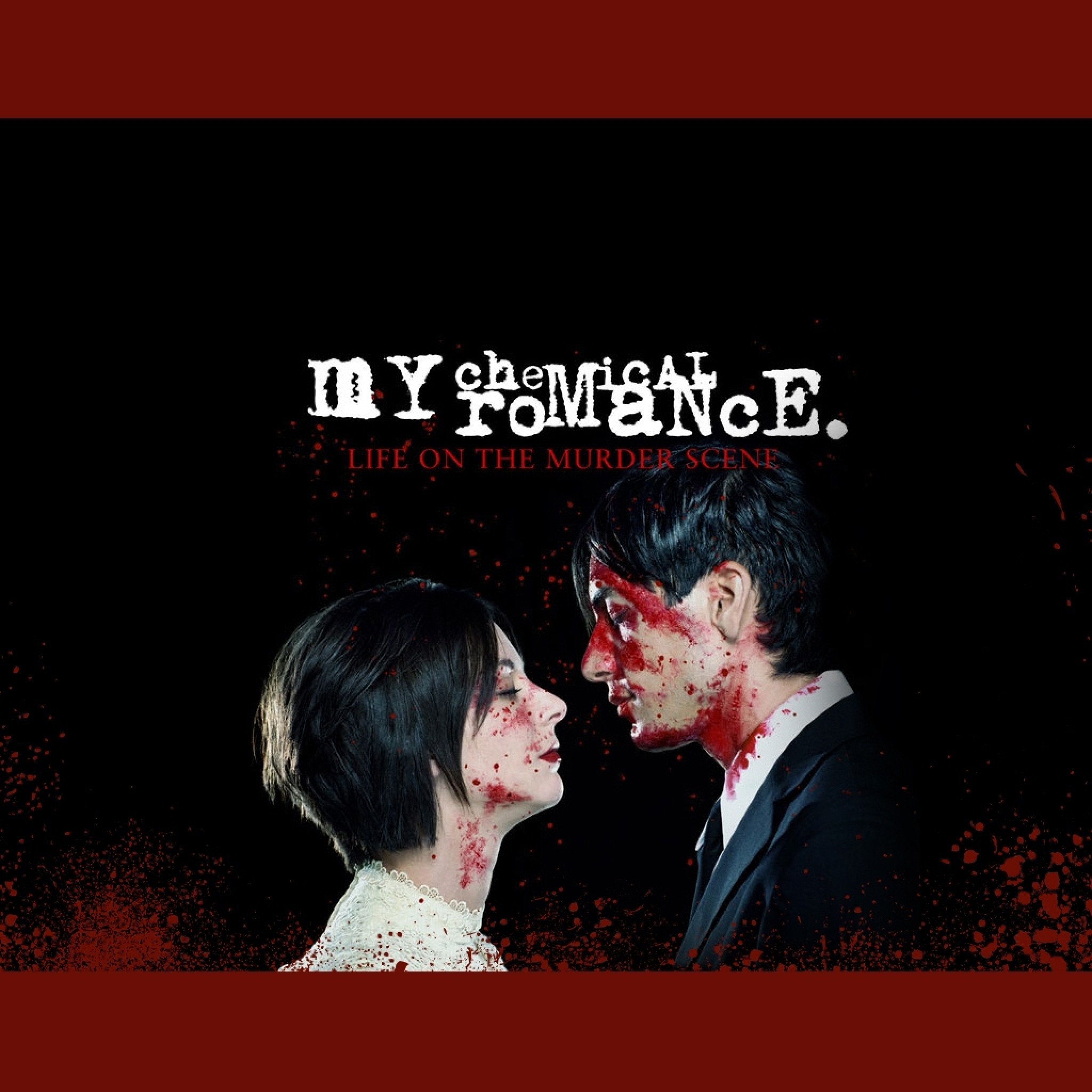 Wallpaper my chemical romance, cover, blood, sign, couple