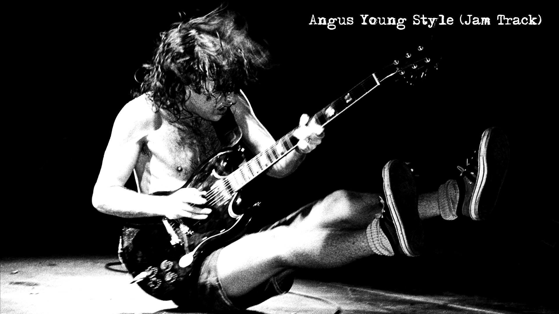 Angus Young Style / Key B Jam Track