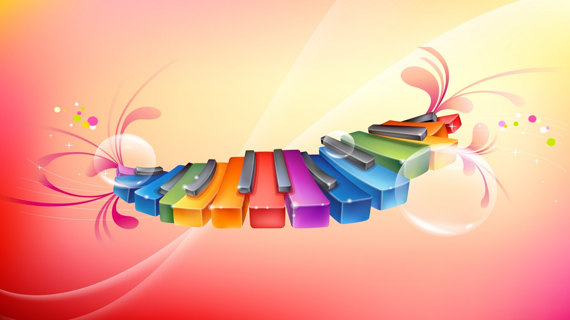Colorful Music Background Wallpaper HD 2557 Full HD Wallpaper .