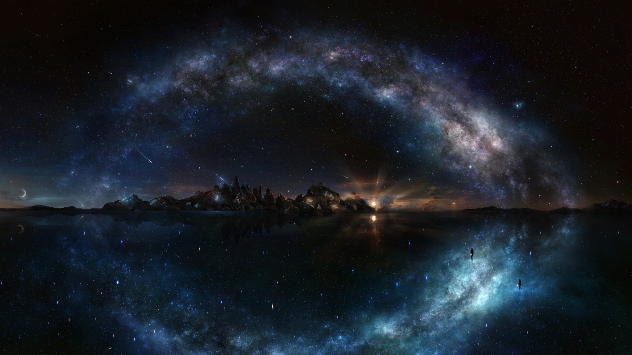 Galaxy Background Night Sky Cool Wallpaper