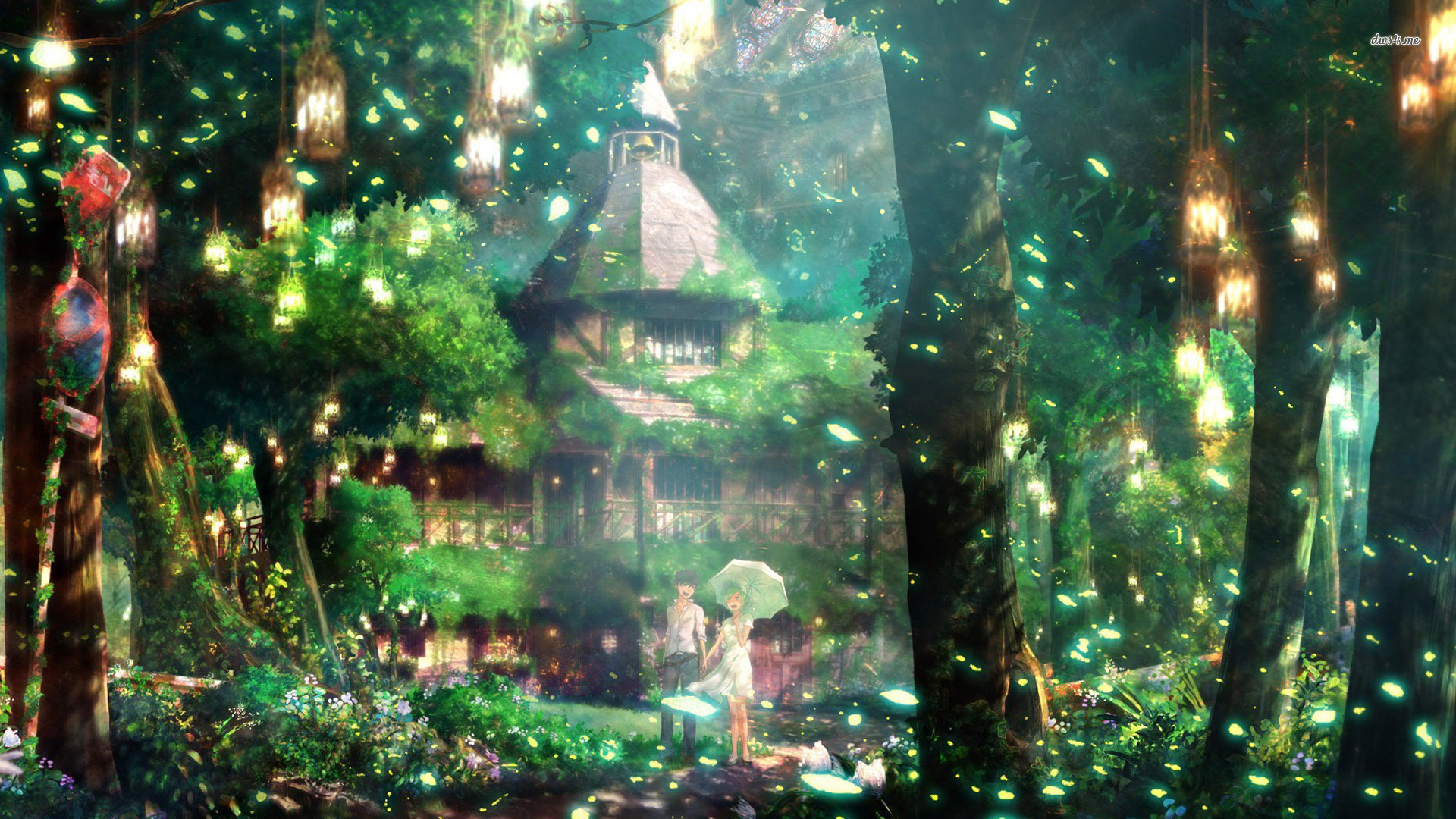 Magical forest Anime HD desktop wallpaper, Forest wallpaper, Couple wallpaper – Anime no