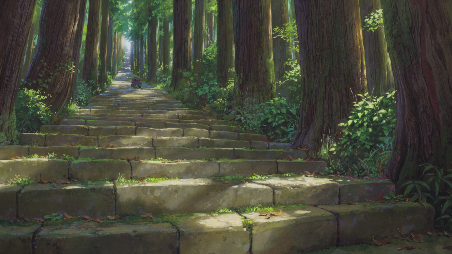 Anime – The Boy and the Beast Stairs Forest Bakemono no Ko Wallpaper