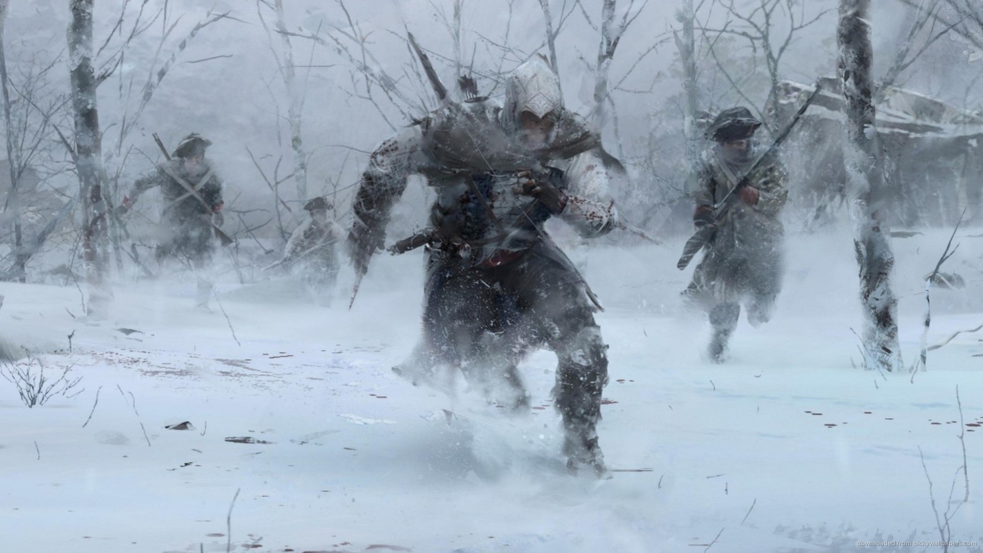 Assassins Creed 3 Winter Forest Run for 1920×1080