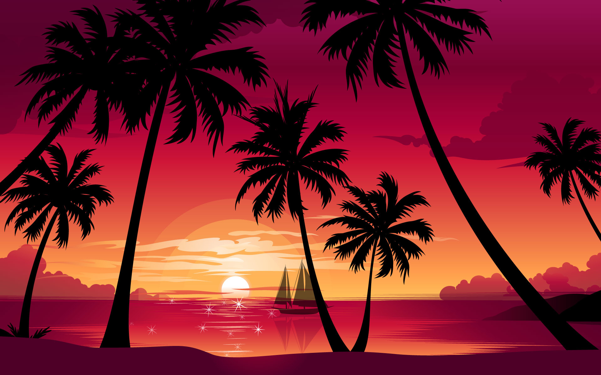 sunset hd wallpapers palm trees sunset wallpapers palm trees sunset .