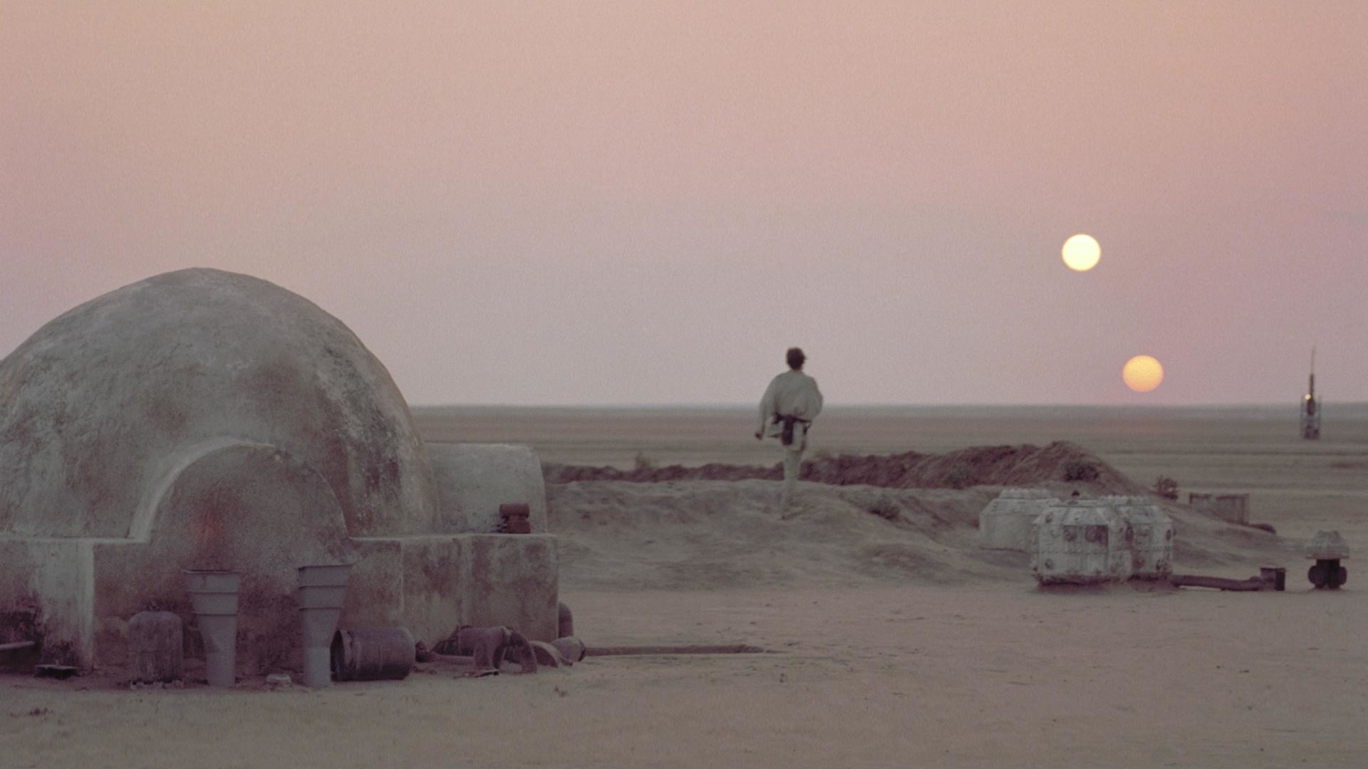 Classic Star Wars Luke on Tatooine 1920×1080