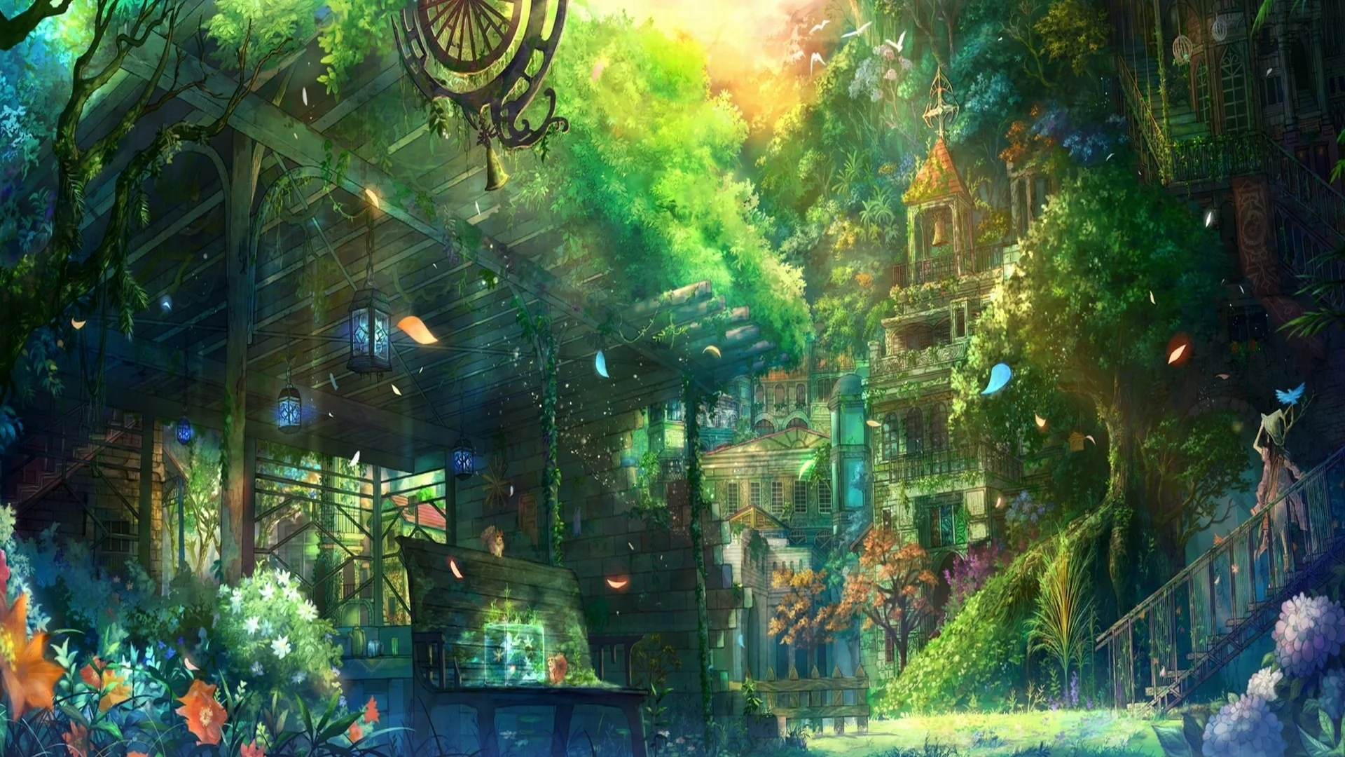 Anime City Scenery Wallpapers High Definition with High Definition Wallpaper  px 1.44 MB