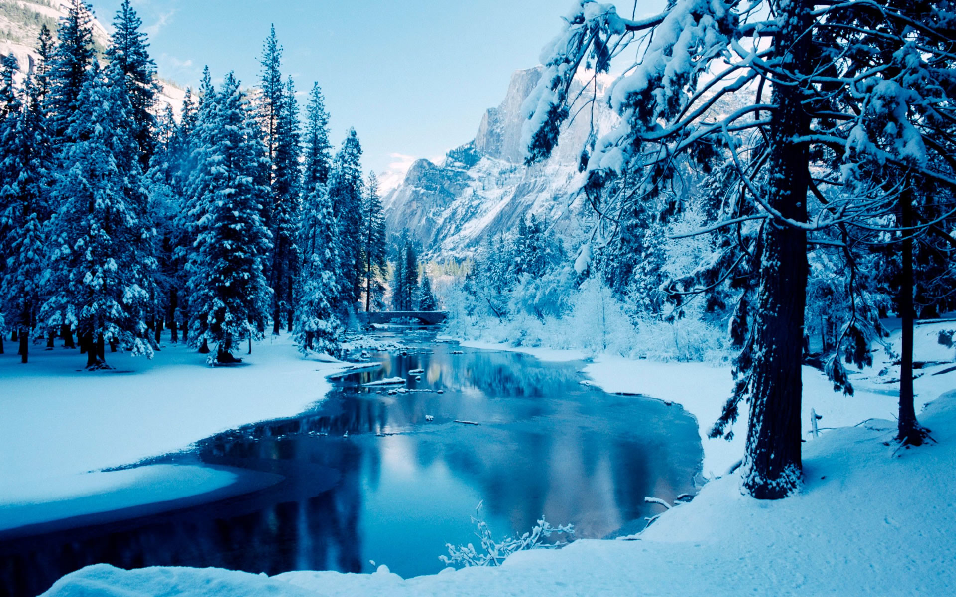 blue winter-the cold winter landscape Desktop Wallpapers View