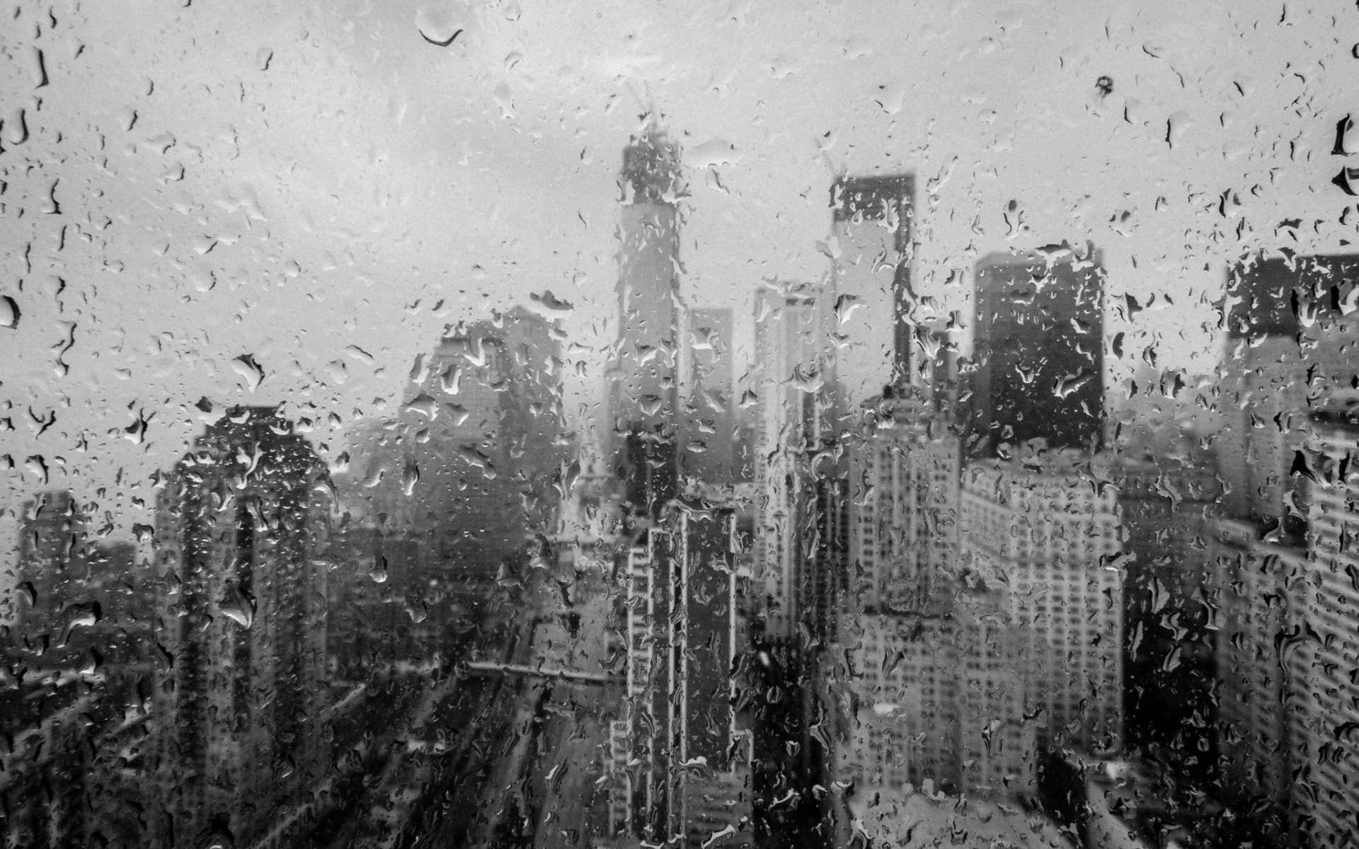 Huricane Sandy new york world architercture buildings skyscrapers rain storm black white disaster weather drops water