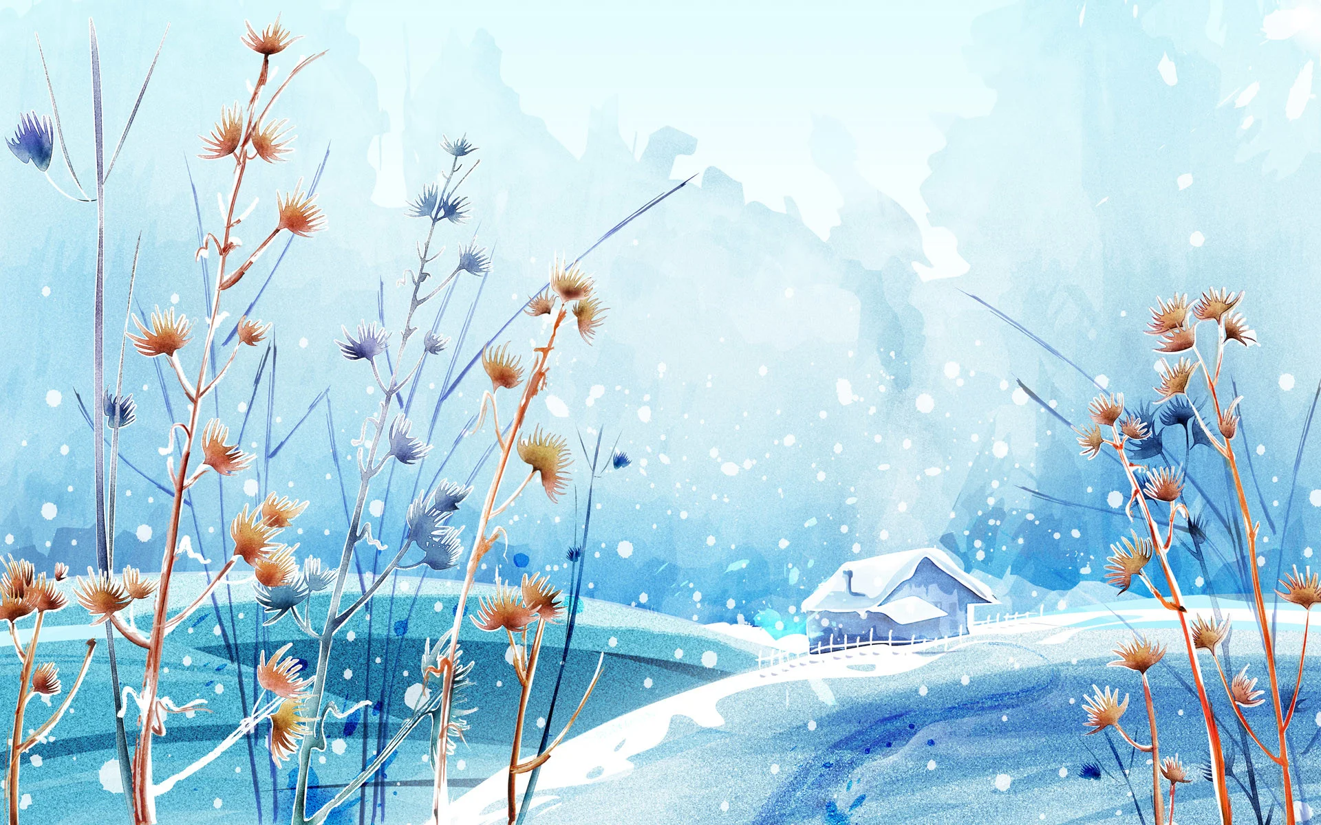 Beautiful Winter Day HD wallpaper.