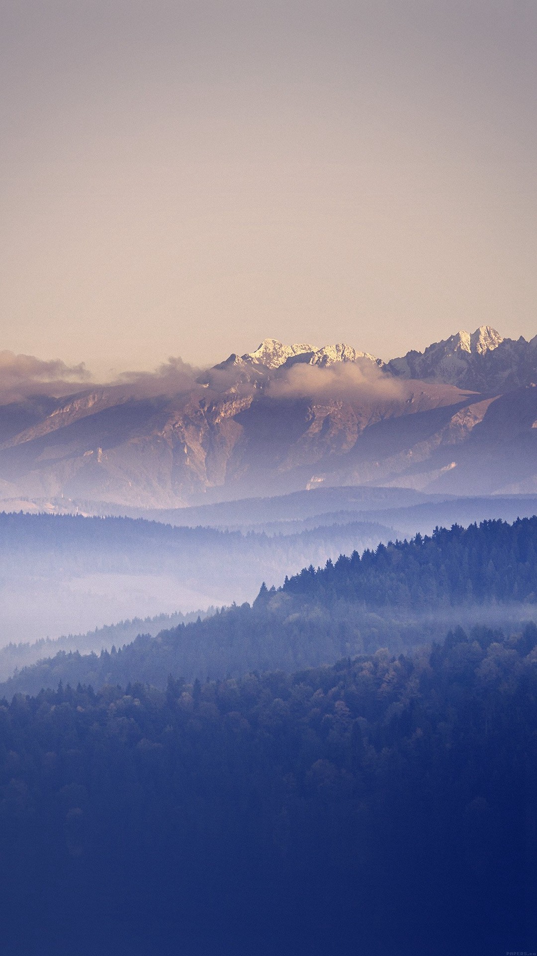 Mountain Peace Blue Sky Nature iPhone 6 wallpaper