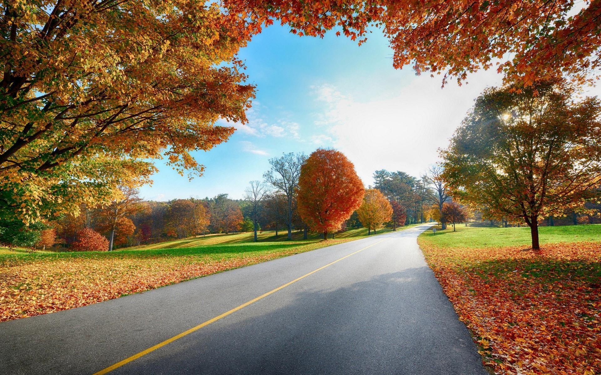 Country Road Autumn Desktop Wallpapers – New HD Wallpapers