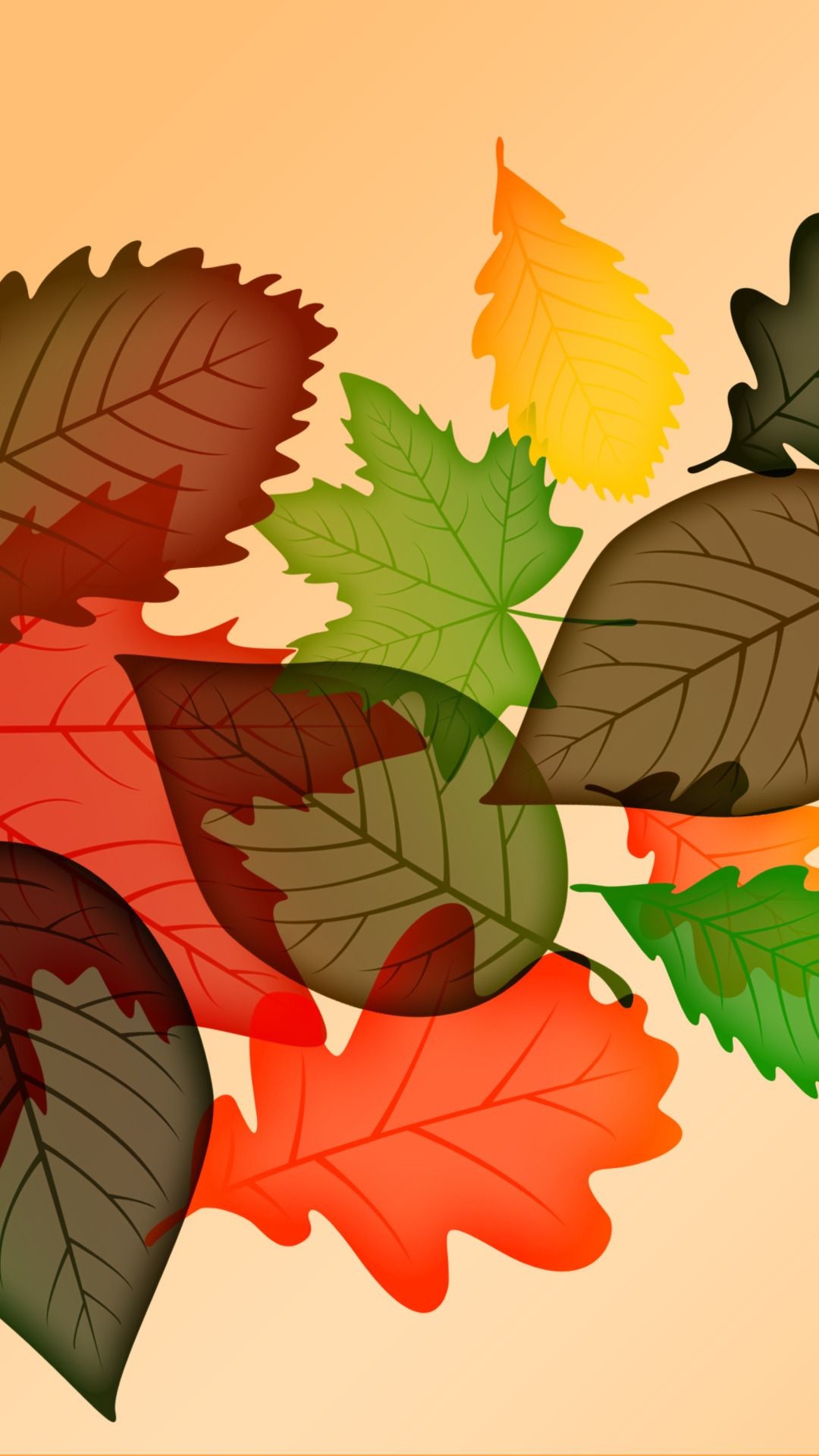 Autumn Leaves – Tap to see more of the top colorful Autumn wallpapers! | @