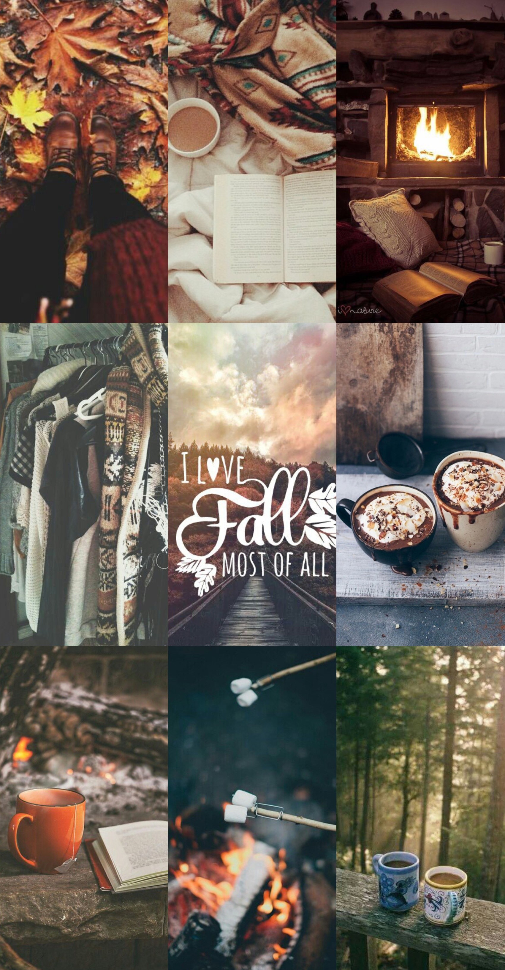 Fall wallpaper october september sweater weather coffee
