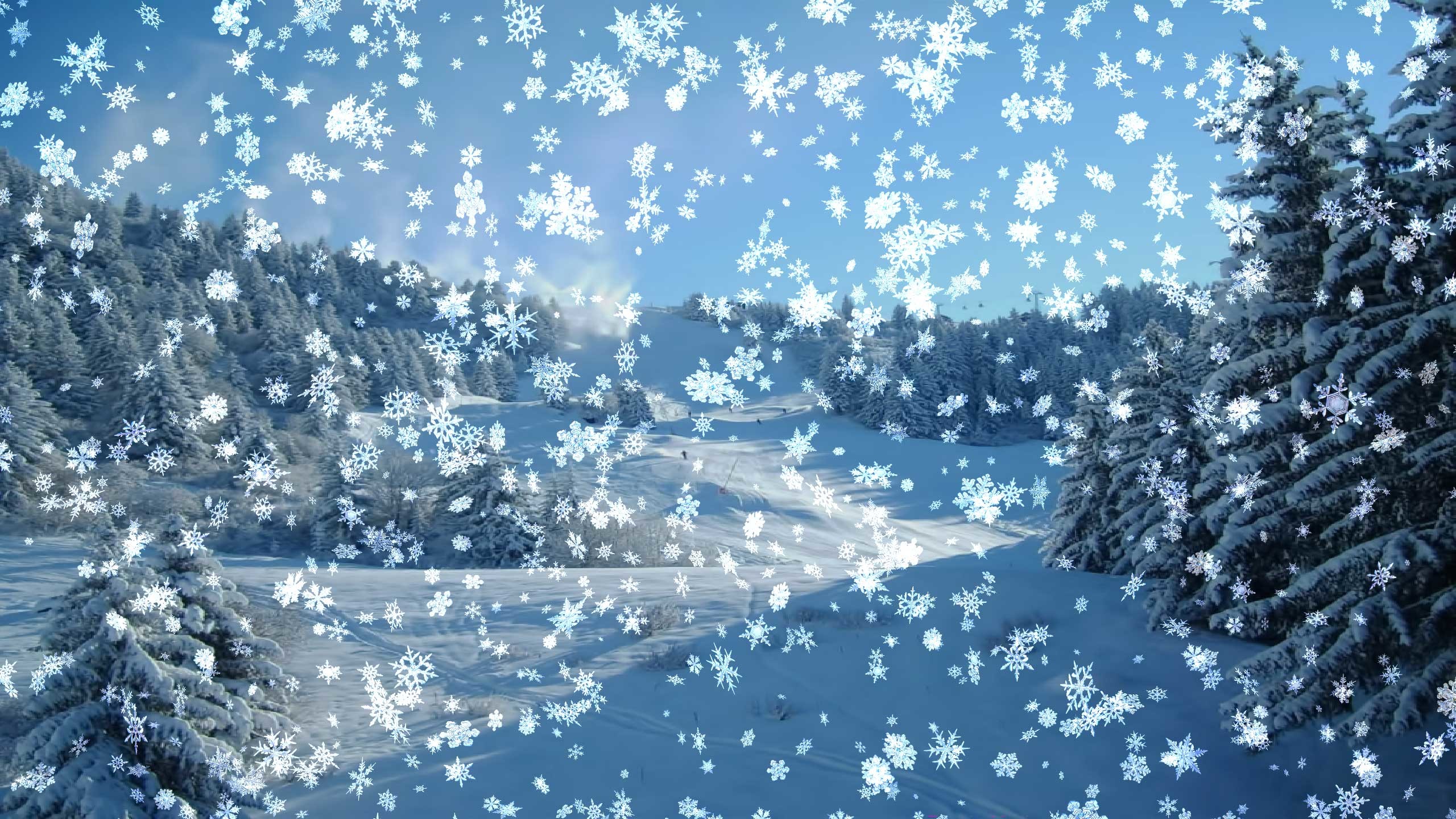 Snowy Desktop 3D