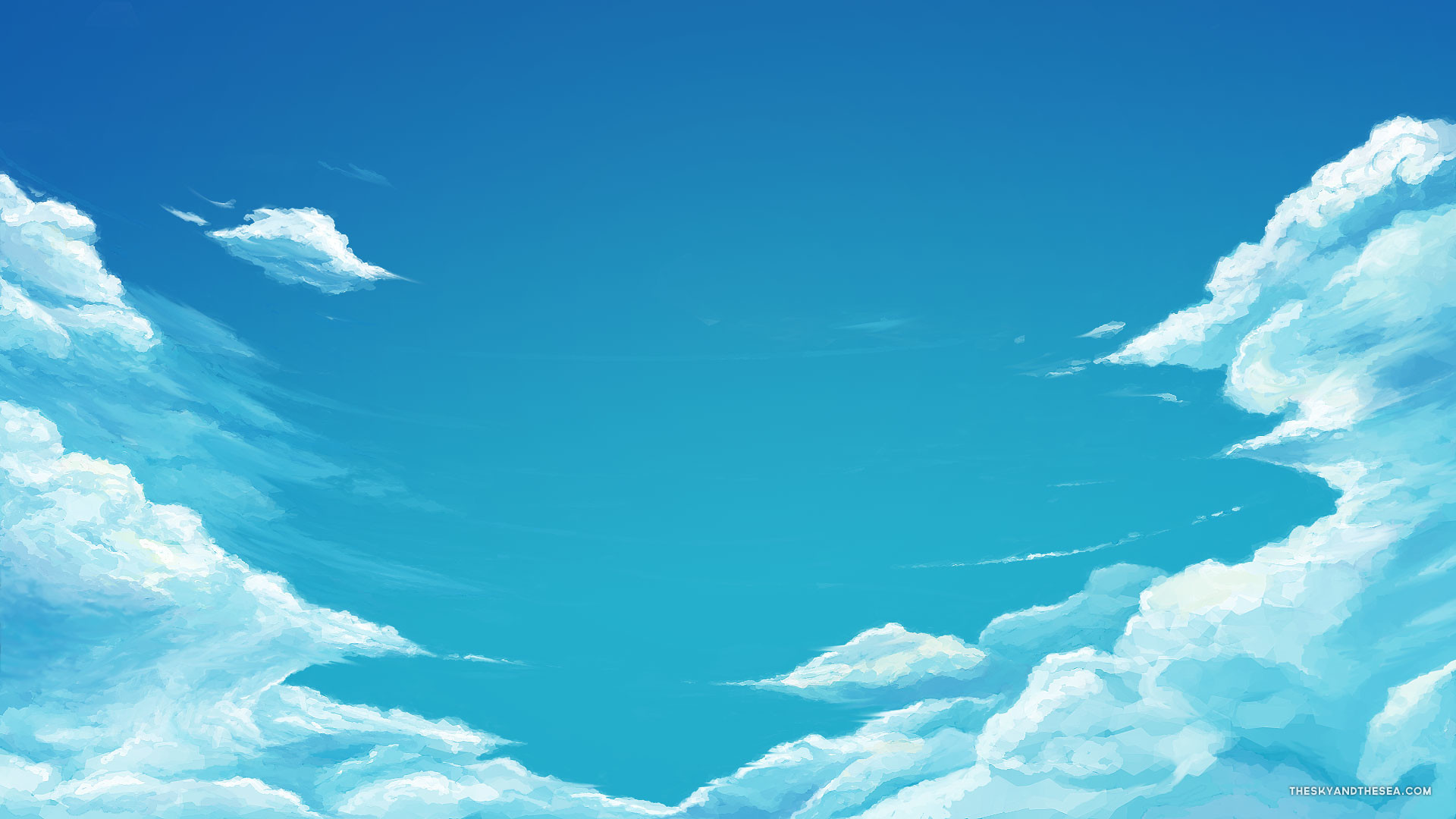Free Wallpapers – Blue sky and clouds wallpaper