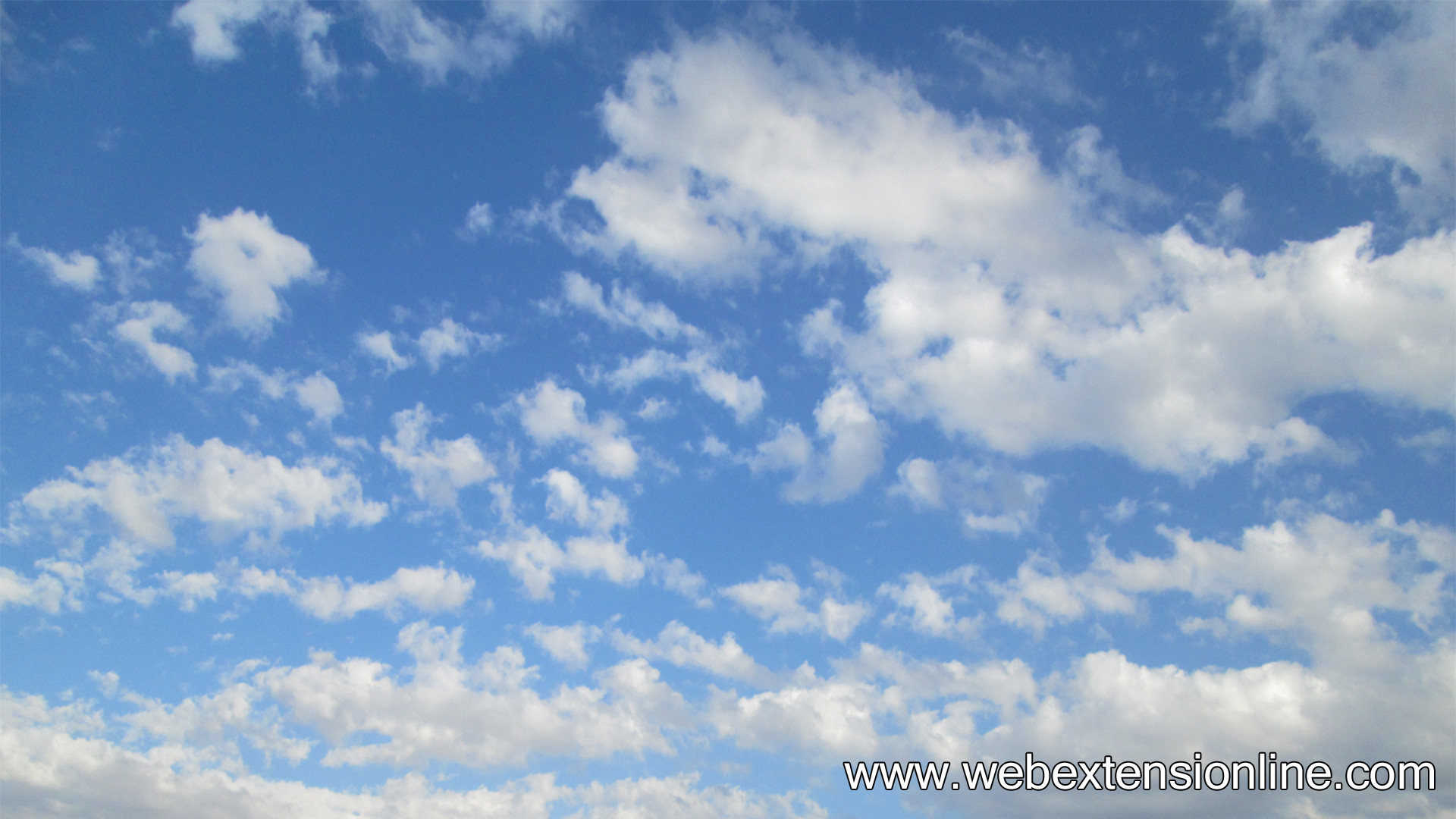 HD Blue Sky White Clouds Wallpaper