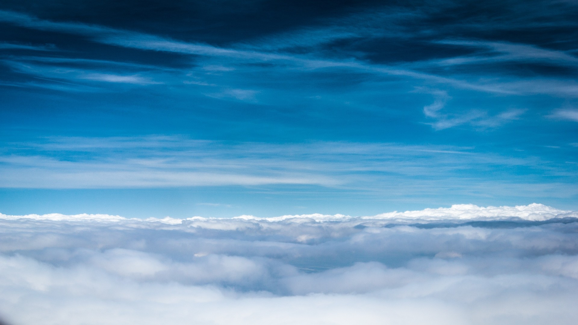 Wallpaper Clouds, Sky, Blue, Shades, Lines, Air, Freshness, Height