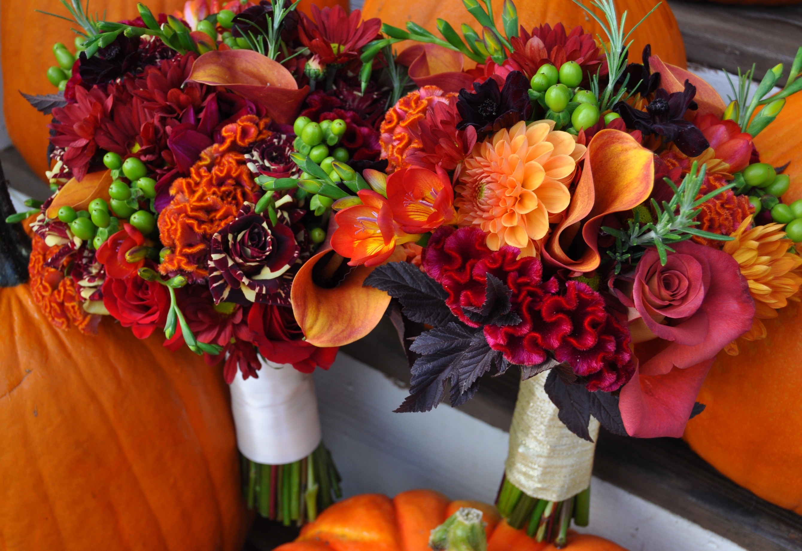Fall wedding colors country bouquets desktop wallpapers
