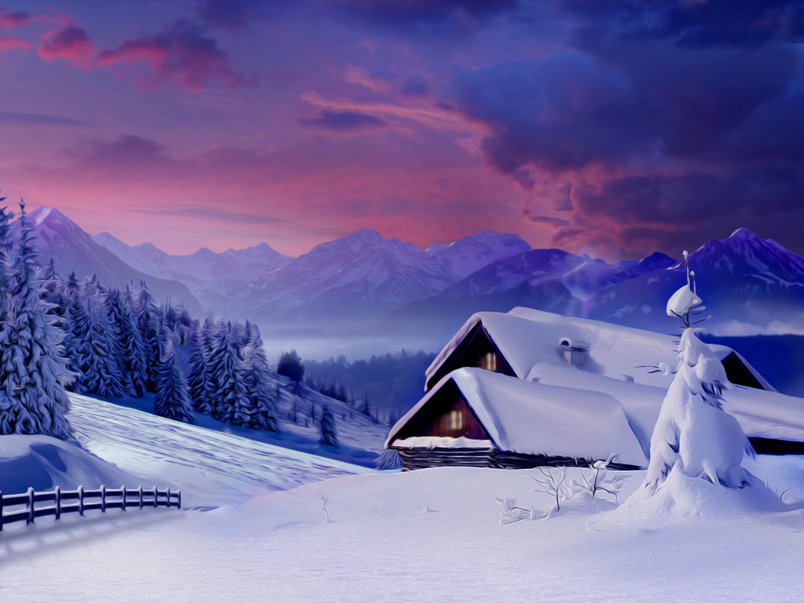 Winter snow scene pictures Snow Wallpapers Desktop Wallpapers –