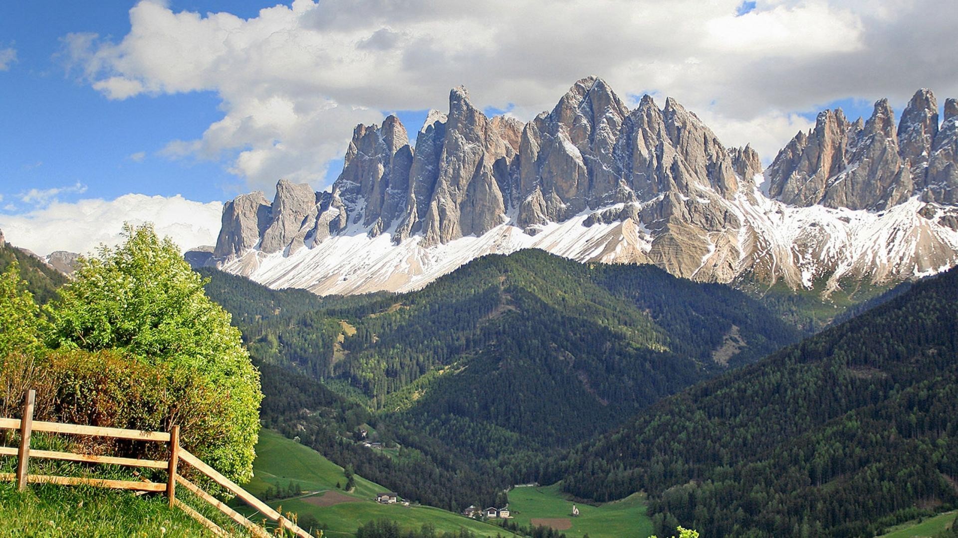 Italian Tag – Dolomites Landscape Alps Italian Village Europe Mountain Magnificent Valley Travel Forest Range Italy