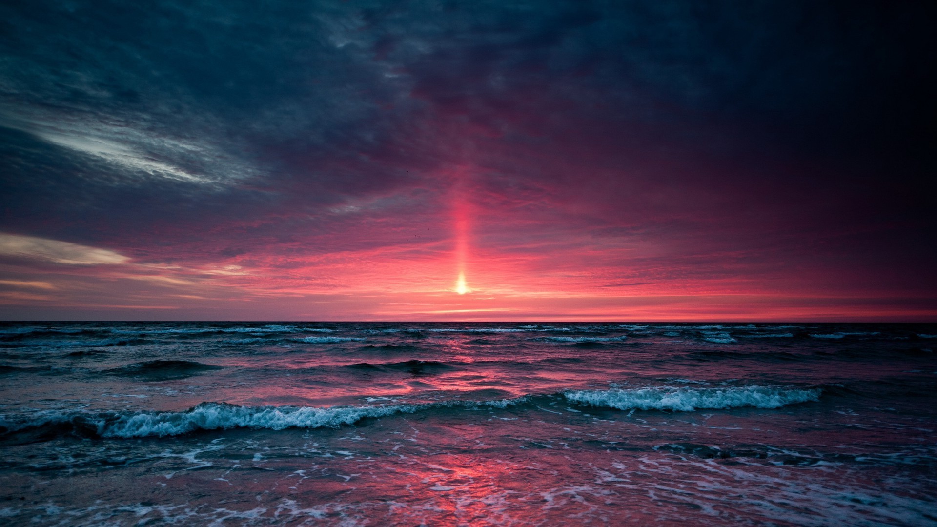 Red sunrise Beach HD desktop wallpaper, Sky wallpaper, Sunrise wallpaper, Ocean  wallpaper – Beaches no.