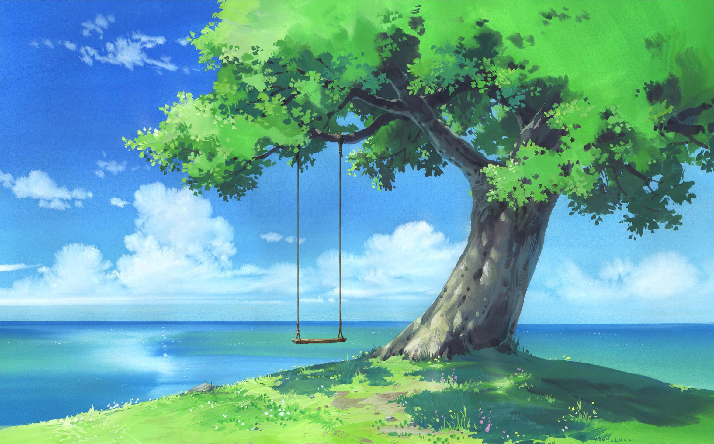 Anime Summer Scenery Wallpapers  Top Free Anime Summer Scenery Backgrounds   WallpaperAccess