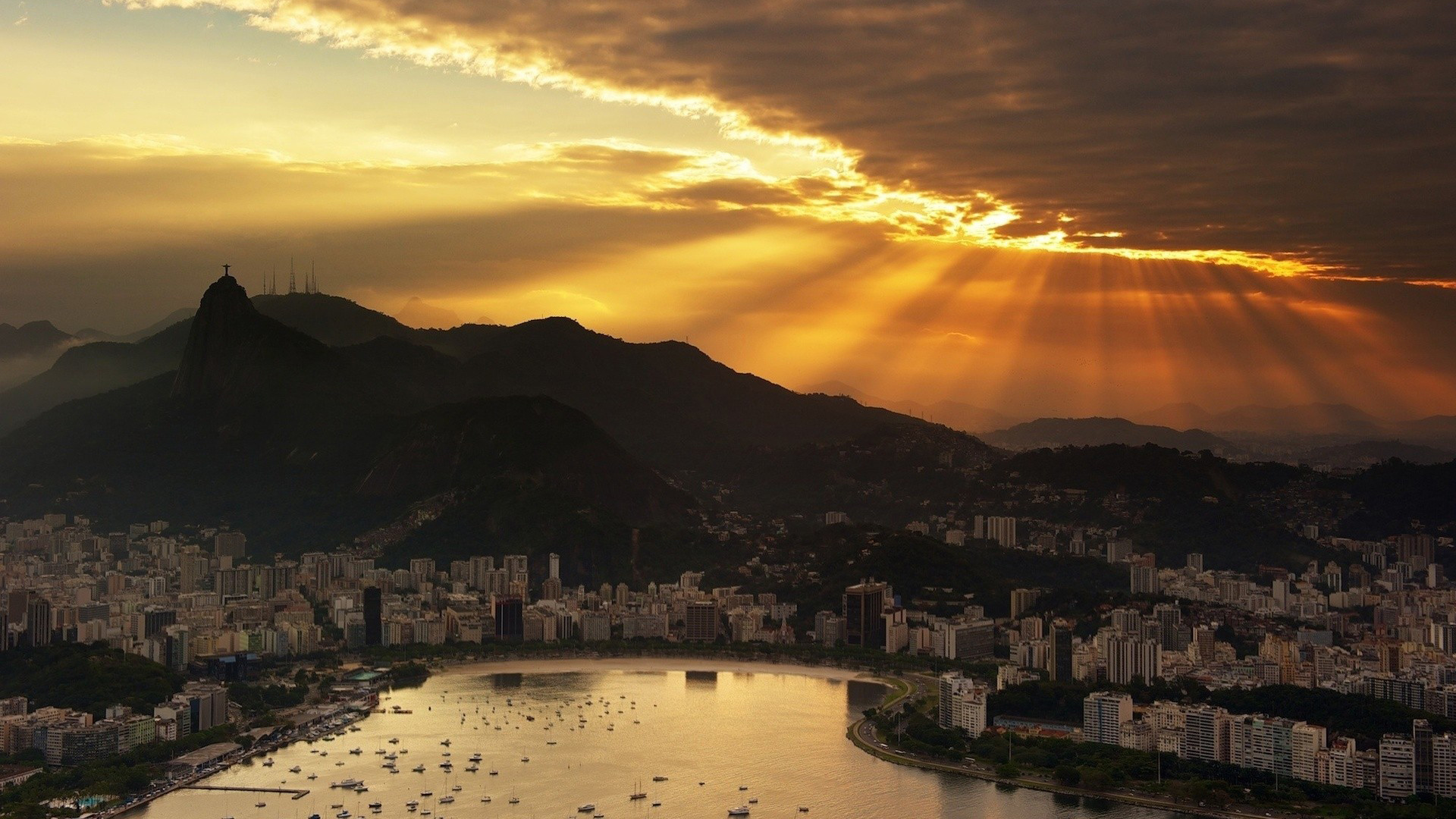 Beautiful Rio De Janeiro HD Desktop Panorama Widescreen Wallpaper with 19201080 High Resolution for