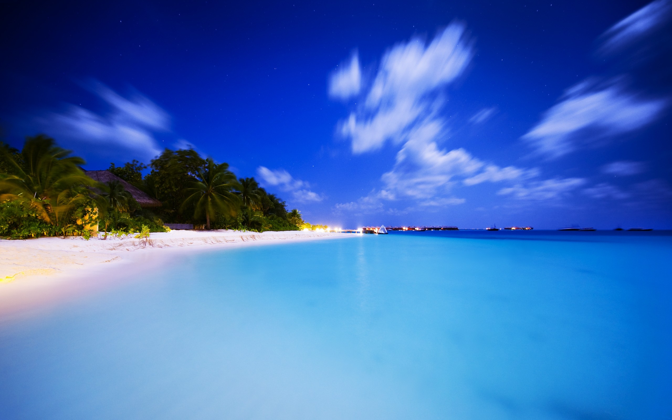 Maldivian Night Iphone Panoramic Wallpaper HD Pic