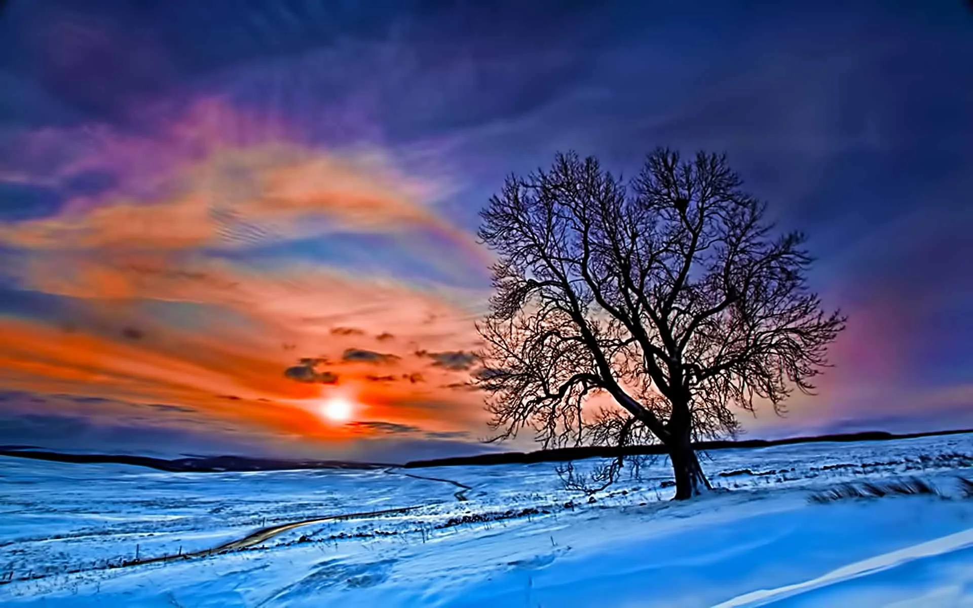 Winter Beautiful Sunrise id