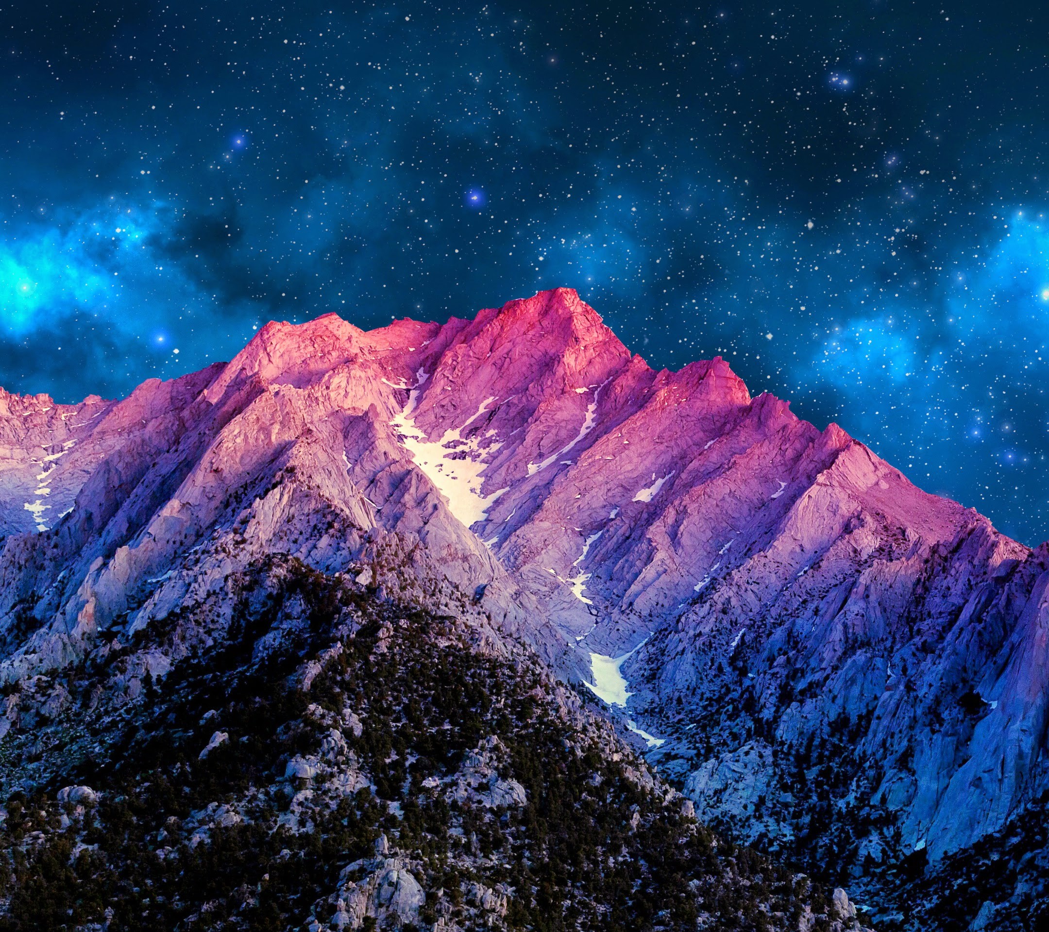 Lovely Mountain Night stars moon clouds mountains HD wallpaper  Peakpx