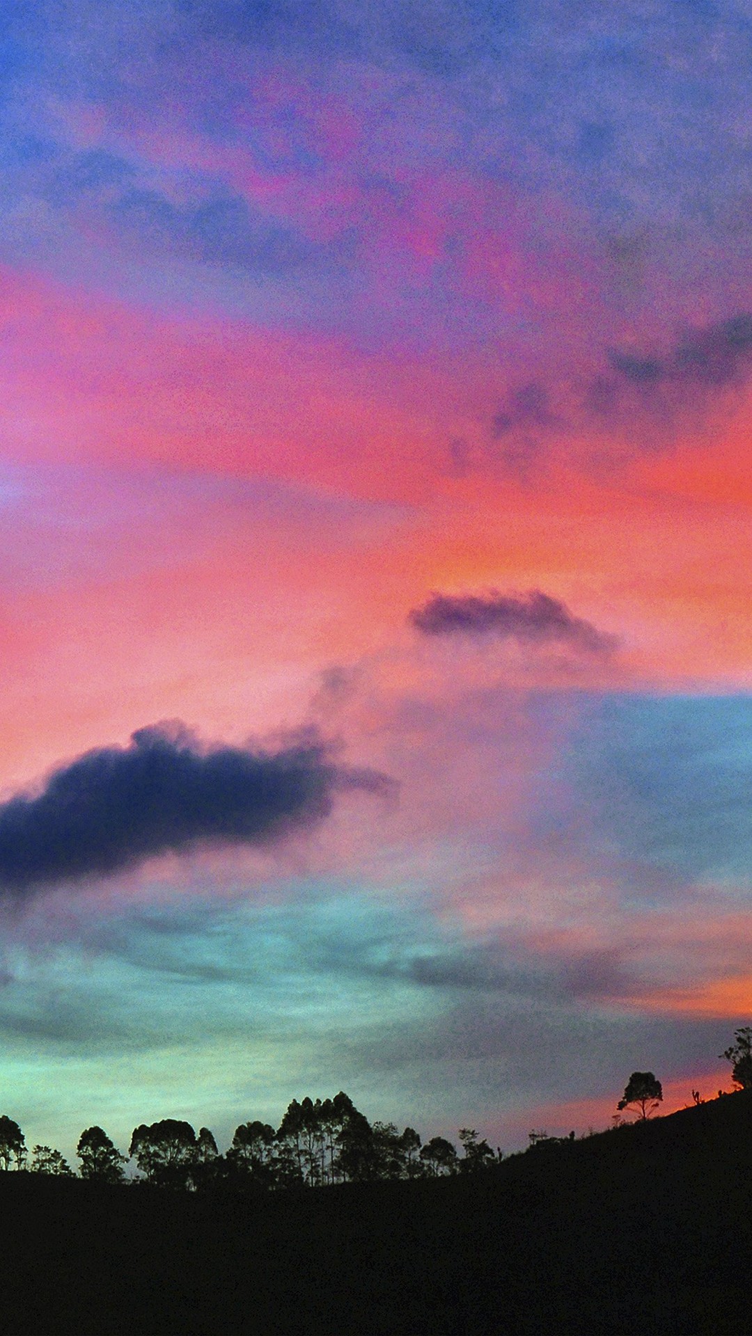 Sky Rainbow Cloud Sunset Nature iPhone 6 wallpaper