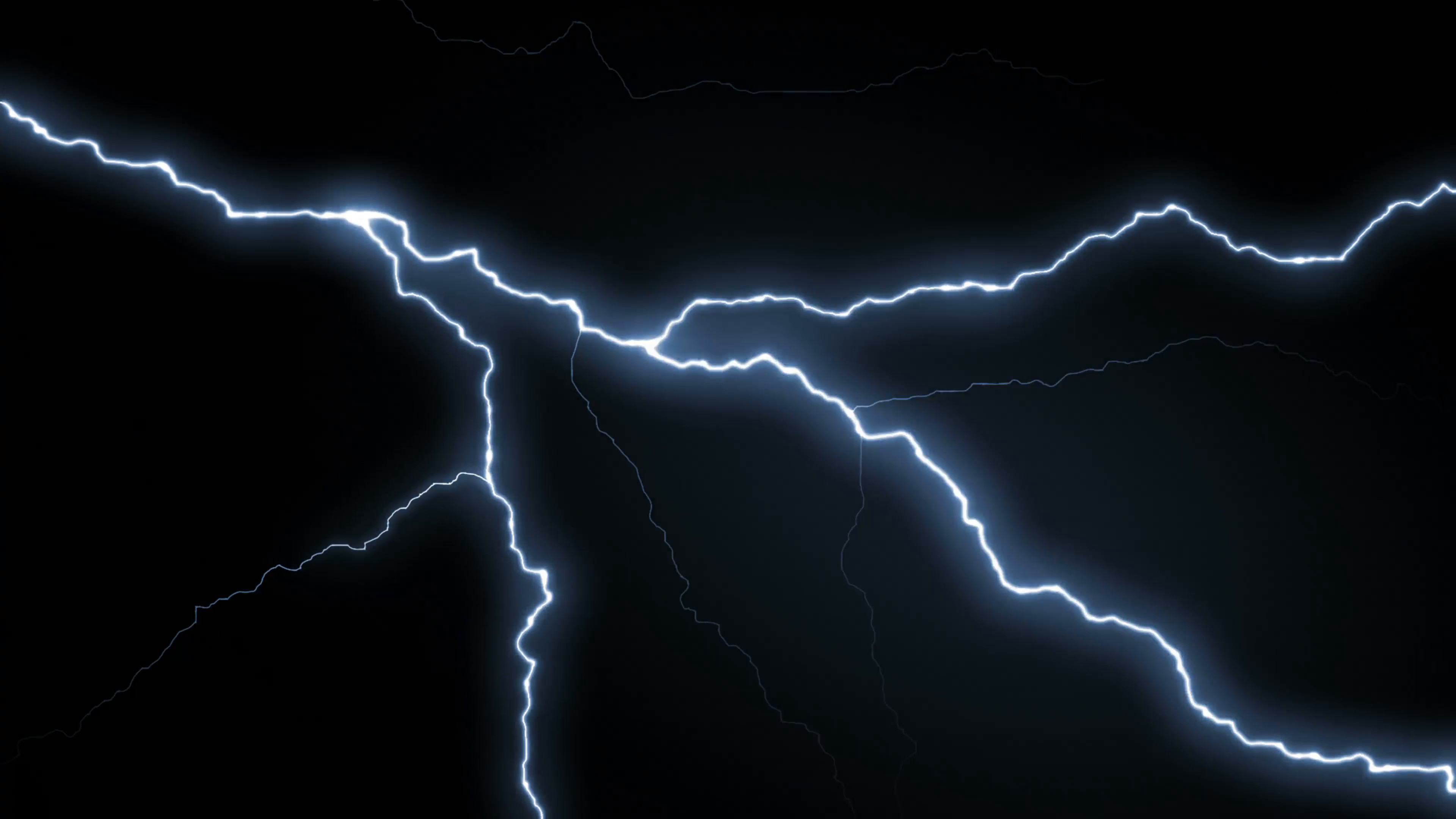 Lightning strikes over black background REALISTIC Motion Background – VideoBlocks
