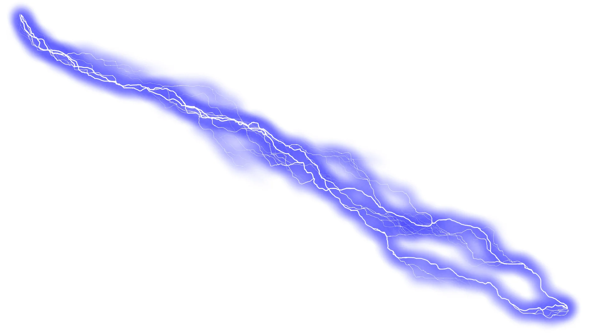 Blue Lightning HD PNG image #44009