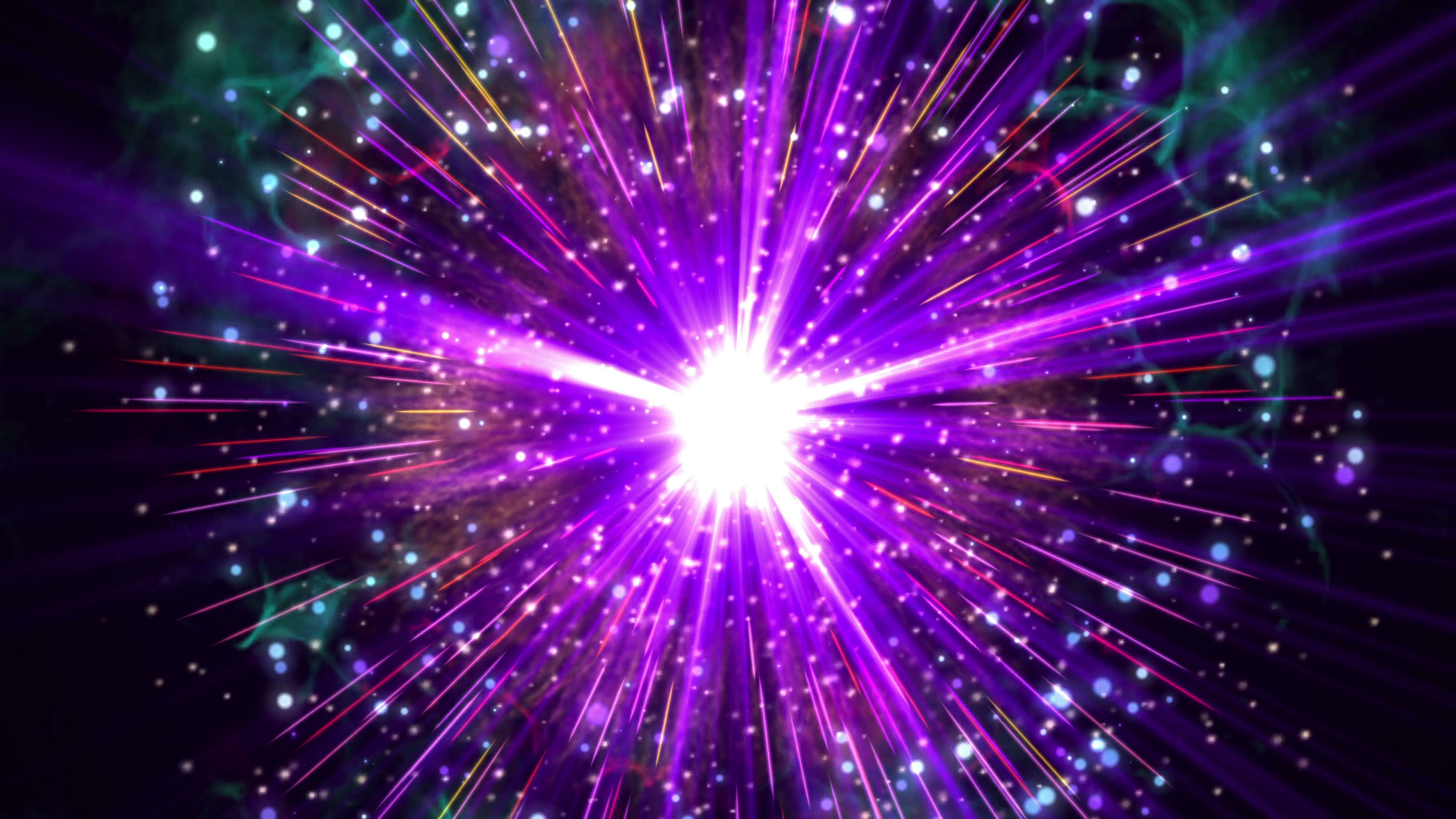 Subscription Library Hyper supernova or bigbang blast with lightning, thunder bolt, shock wave explosion effect particle