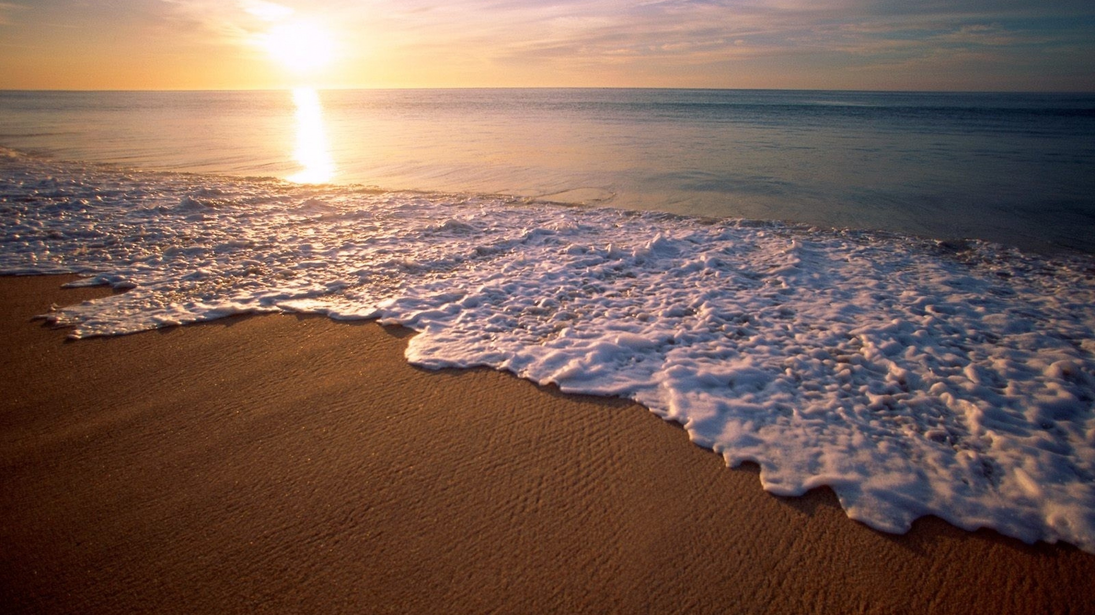 Preview wallpaper mexico city, california, beach, wave, foam, sand, evening