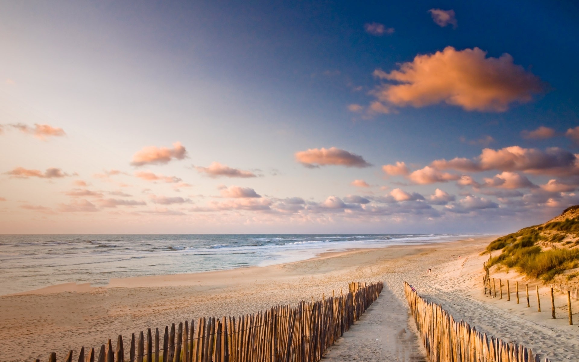 Pretty Beach Way Fence Ocean wallpapers Pretty Beach Way Fence 19201200