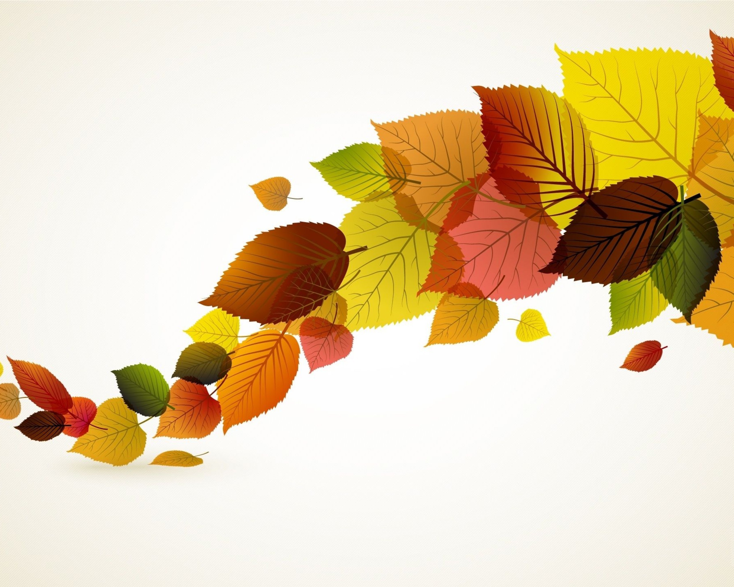 Autumn Leaves Illustration Desktop Wallpaper Uploaded by 10Mantra