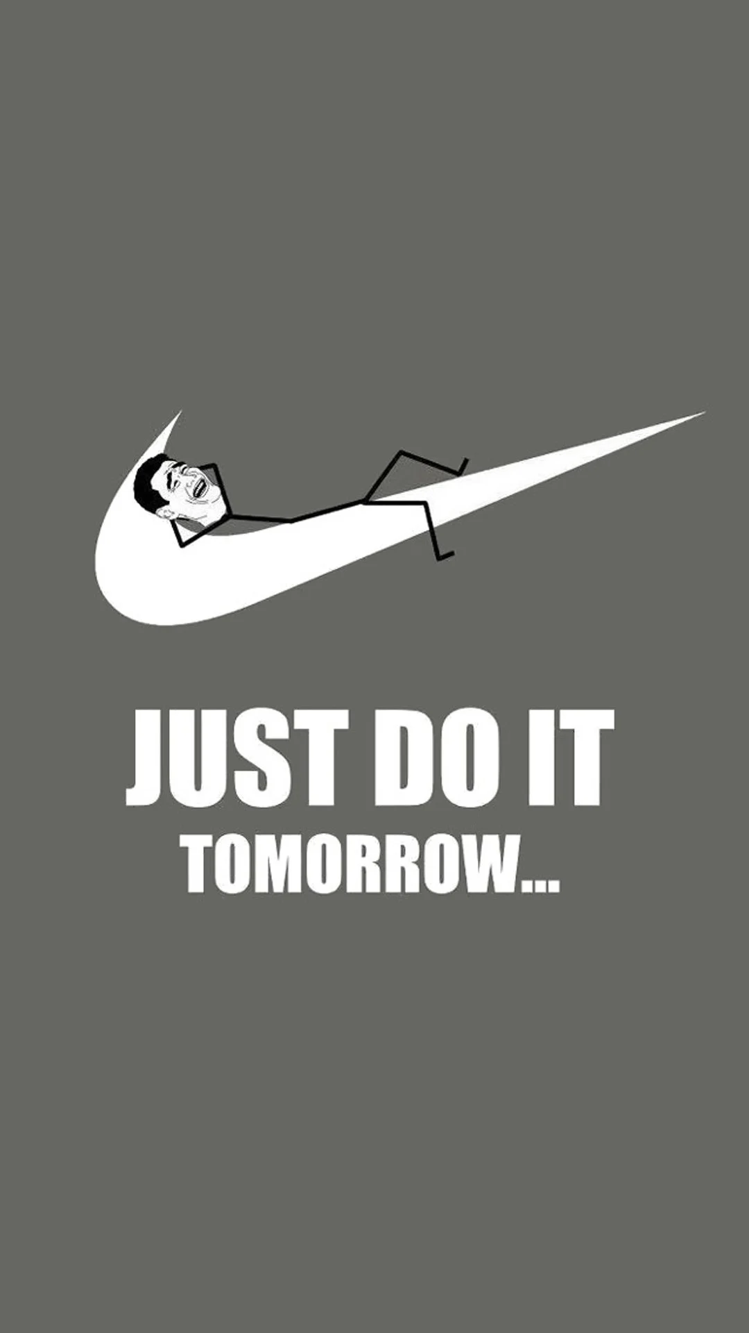 Just Do It Tomorrow Nike iPhone 6 plus wallpaper – art, sport, AD, Ming Yao