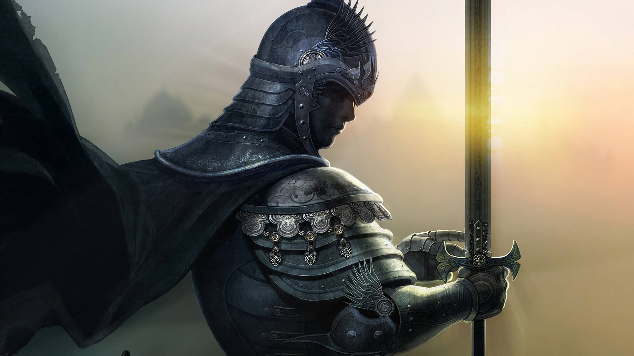 Medieval Armor Knight Sword HD wallpaper thumb