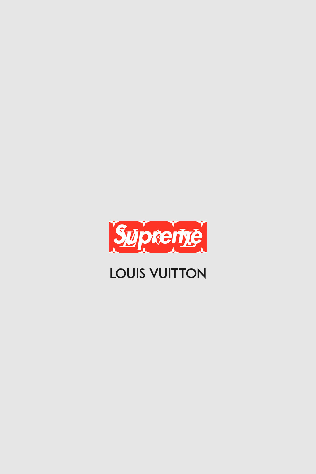 Download Louis Vuitton Logo Supreme iPhone Wallpaper