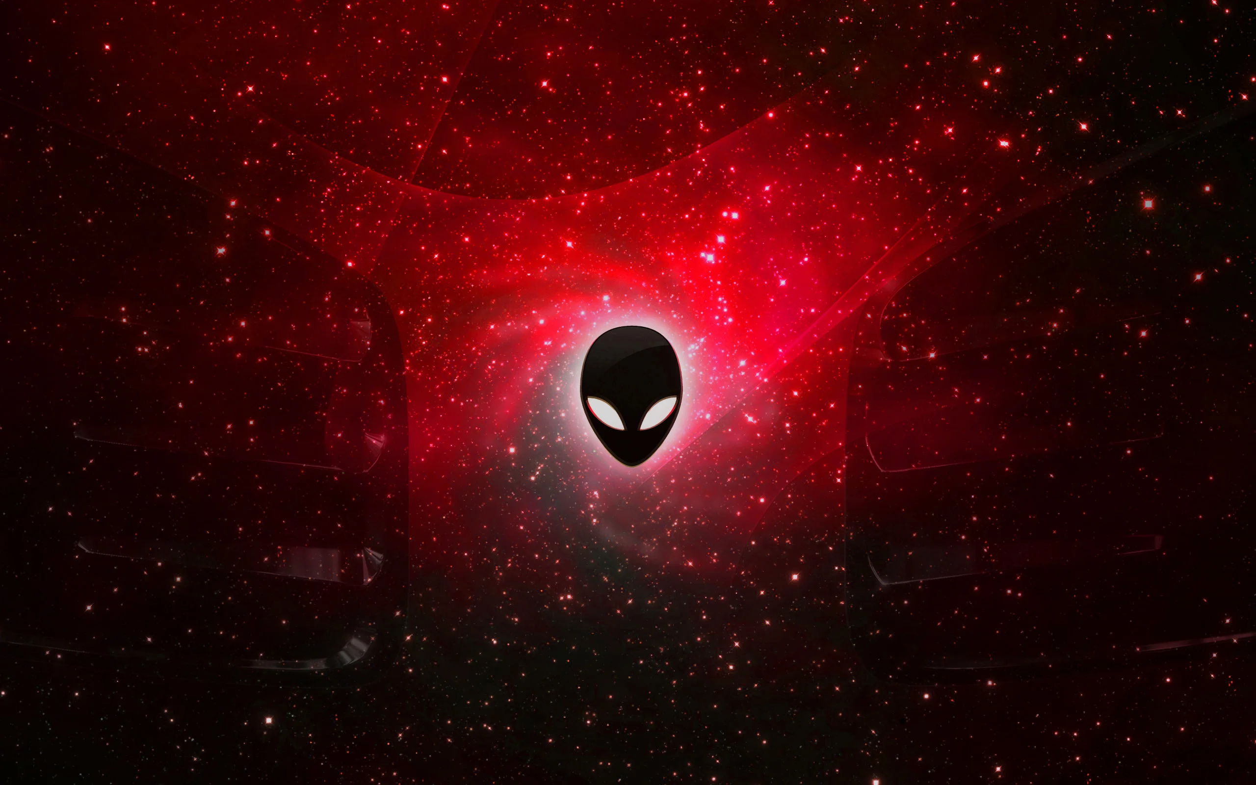 Alienware Desktop Background Red Space Galaxy 2560×1600